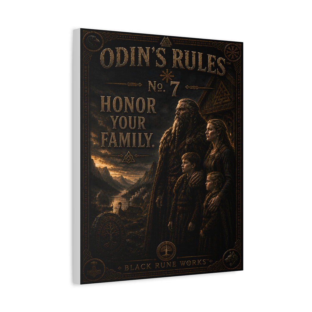 ODIN'S RULES™ No. 7 – Honor Your Family Canvas
