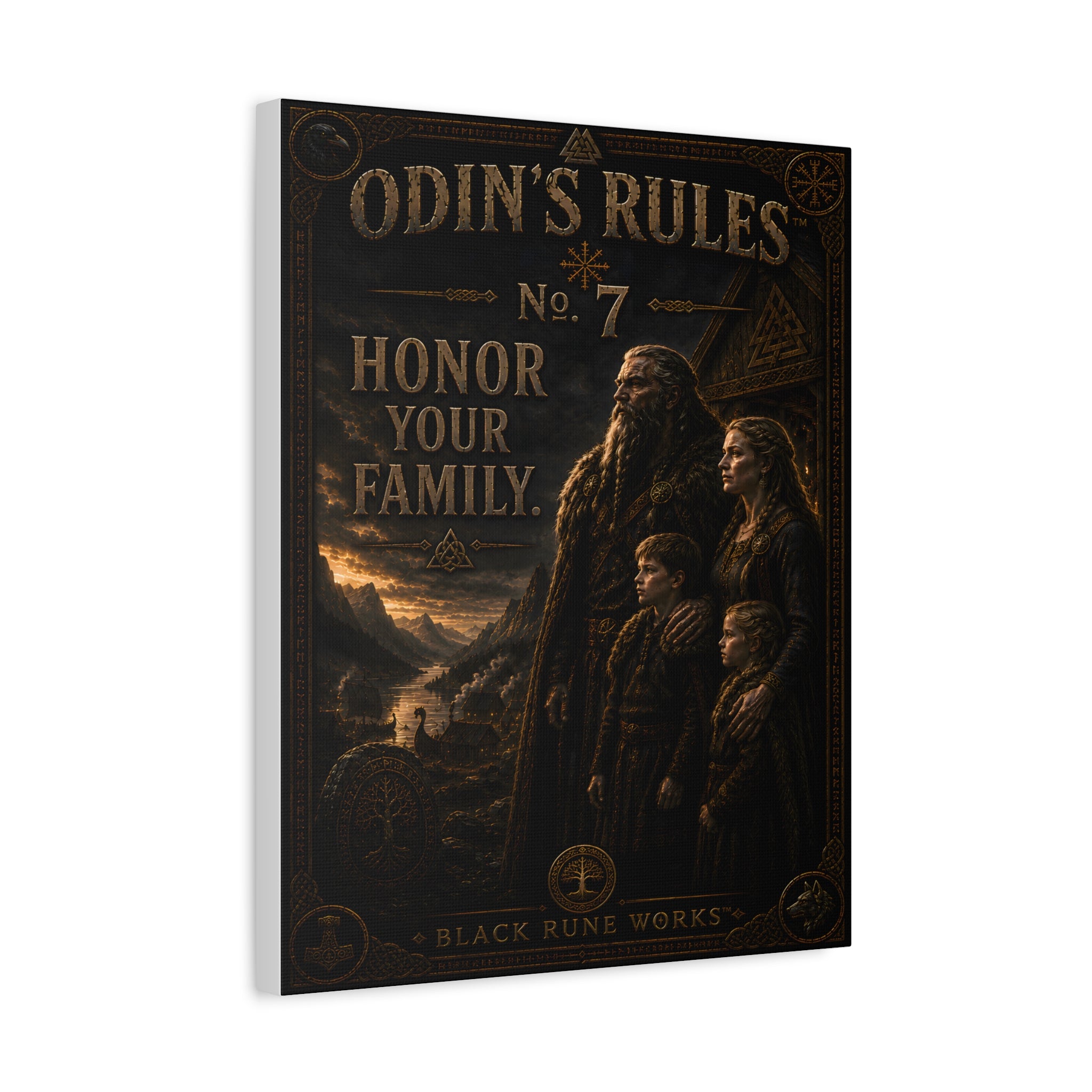 ODIN'S RULES™ No. 7 – Honor Your Family Canvas