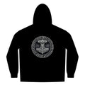 Black Rune Works – Silver Mjölnir Rune Sherpa-Lined Full-Zip Hoodie