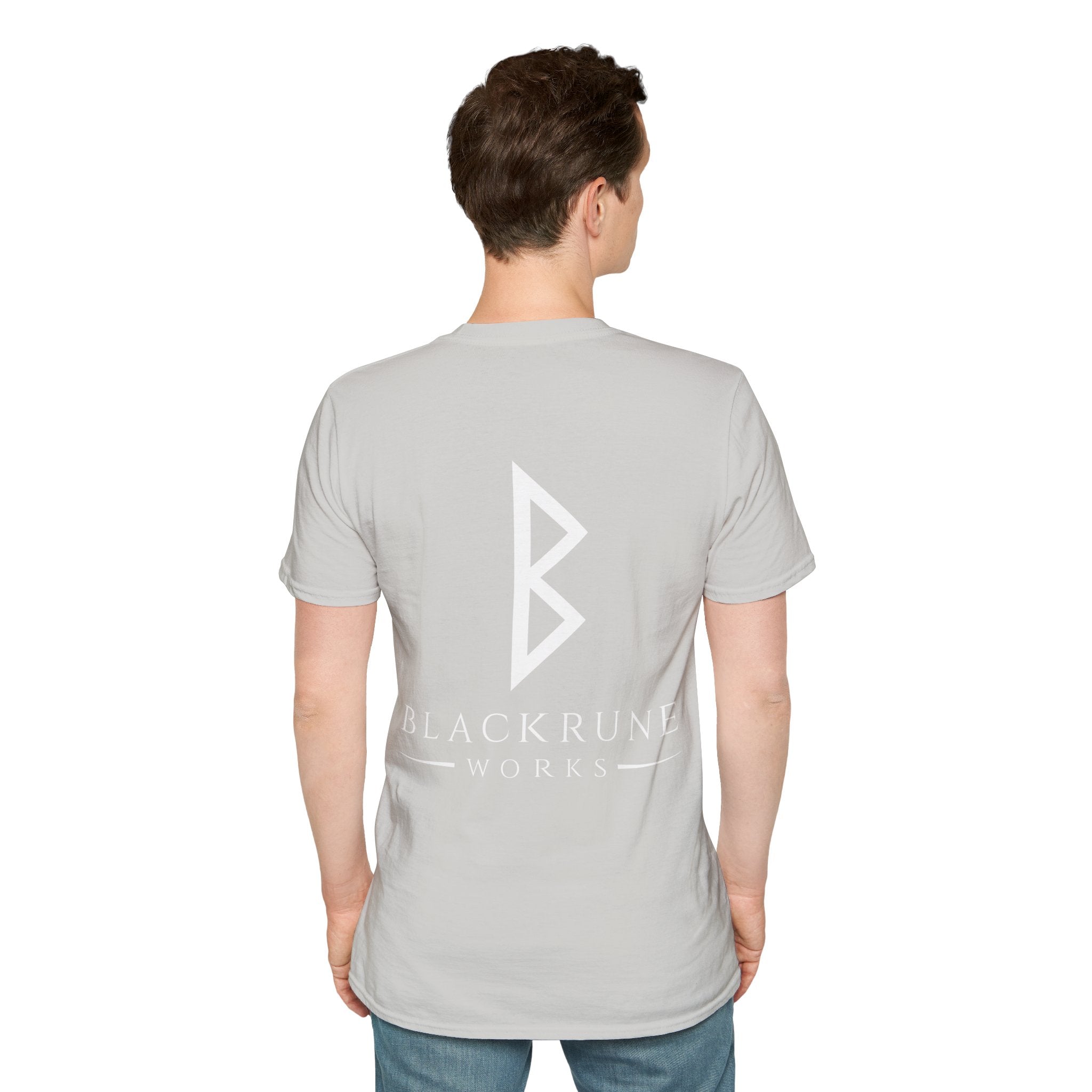 Black Rune Works Logo TShirt Back Large Logo