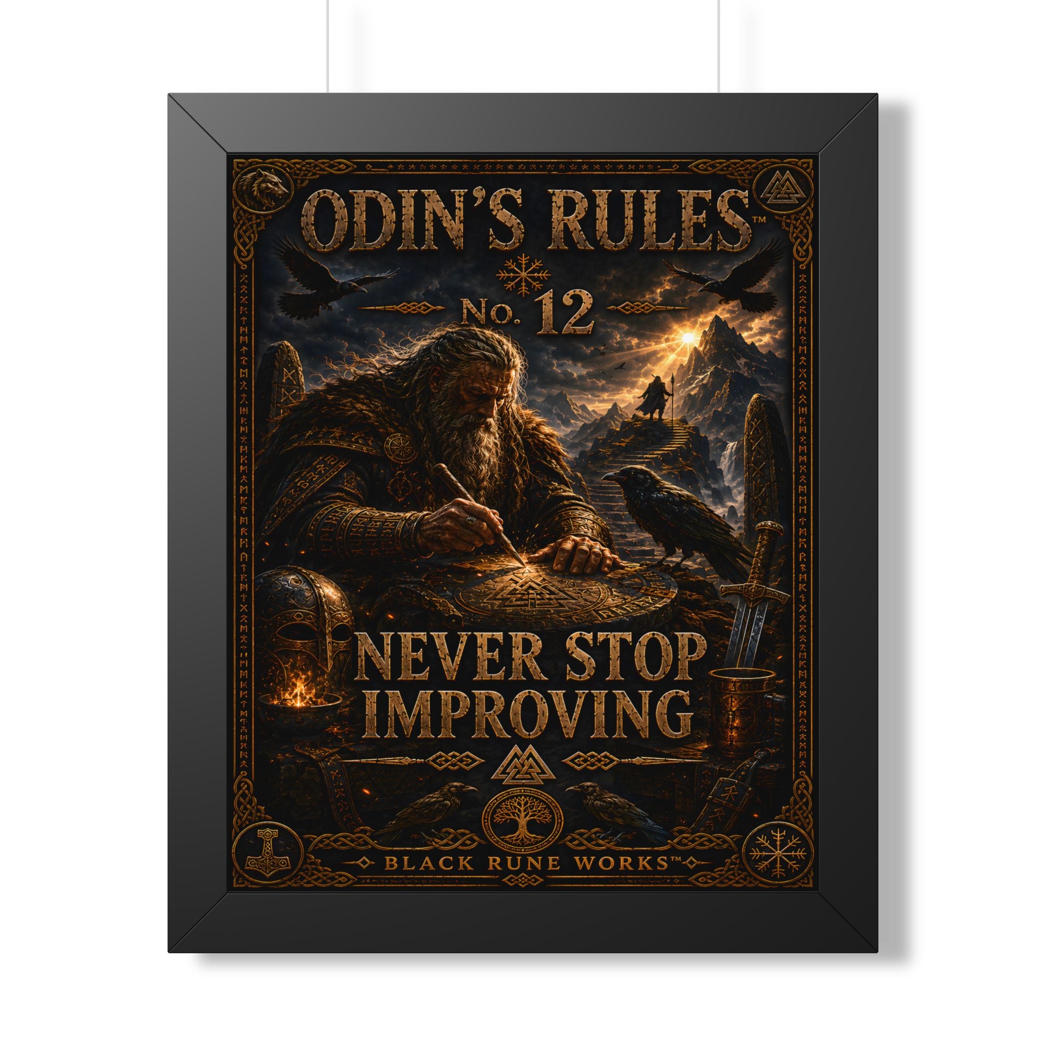 ODIN'S RULES™ No. 12 NEVER STOP IMPROVING