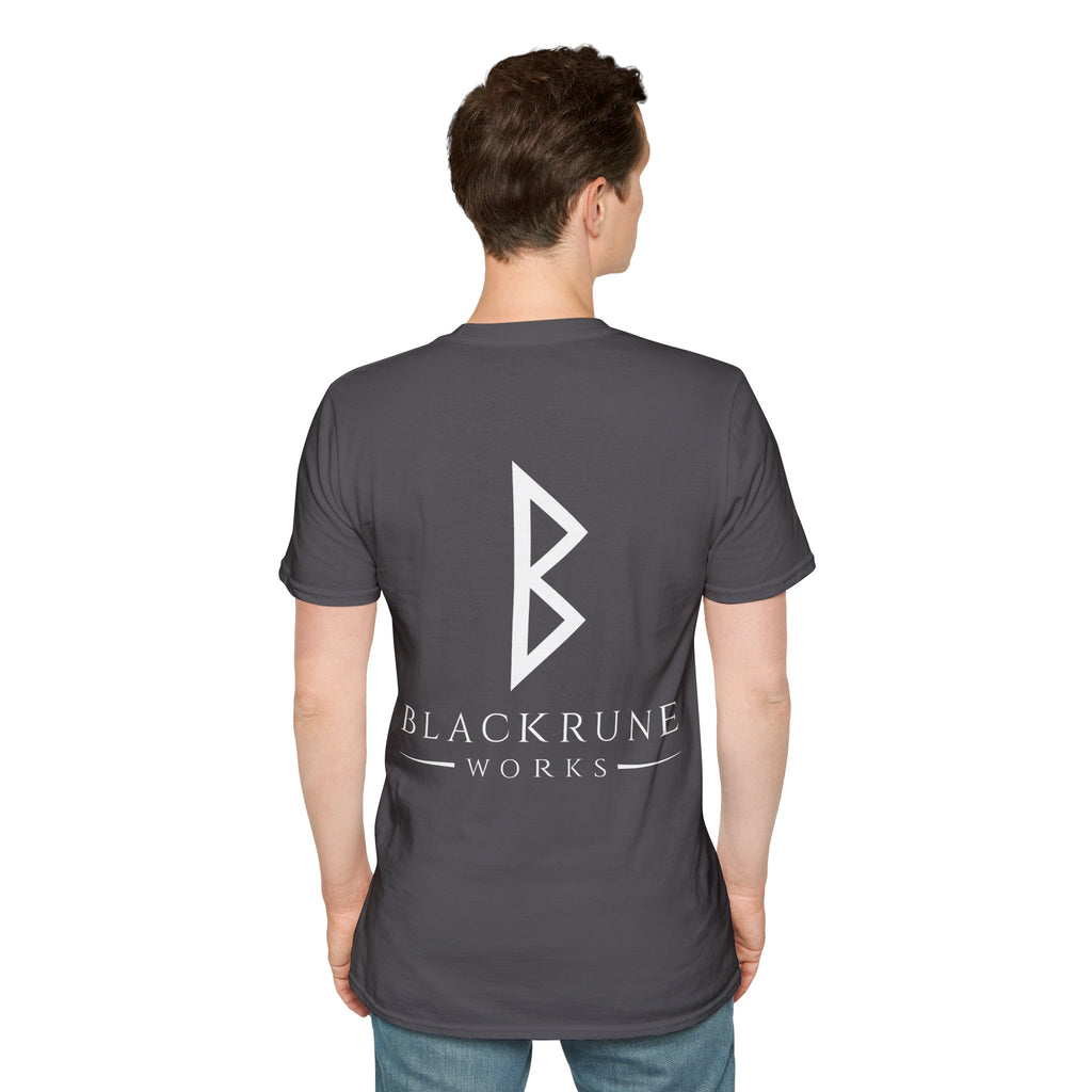 Black Rune Works Logo TShirt Back Large Logo