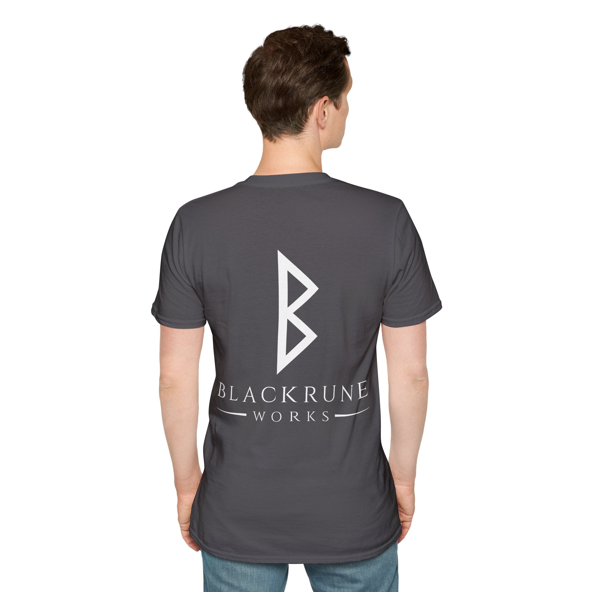 Black Rune Works Logo TShirt Back Large Logo