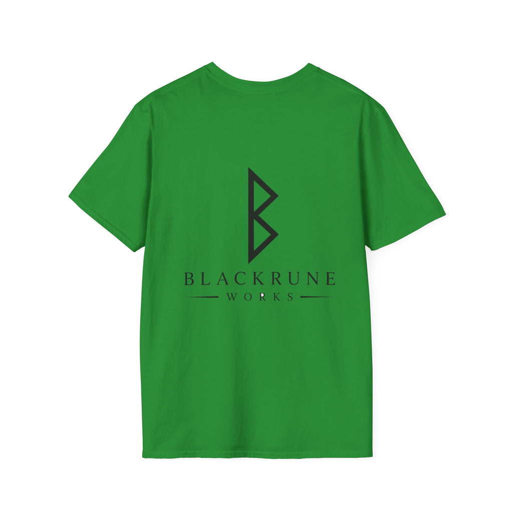 Black Rune Works Logo T Shirt Black Logo