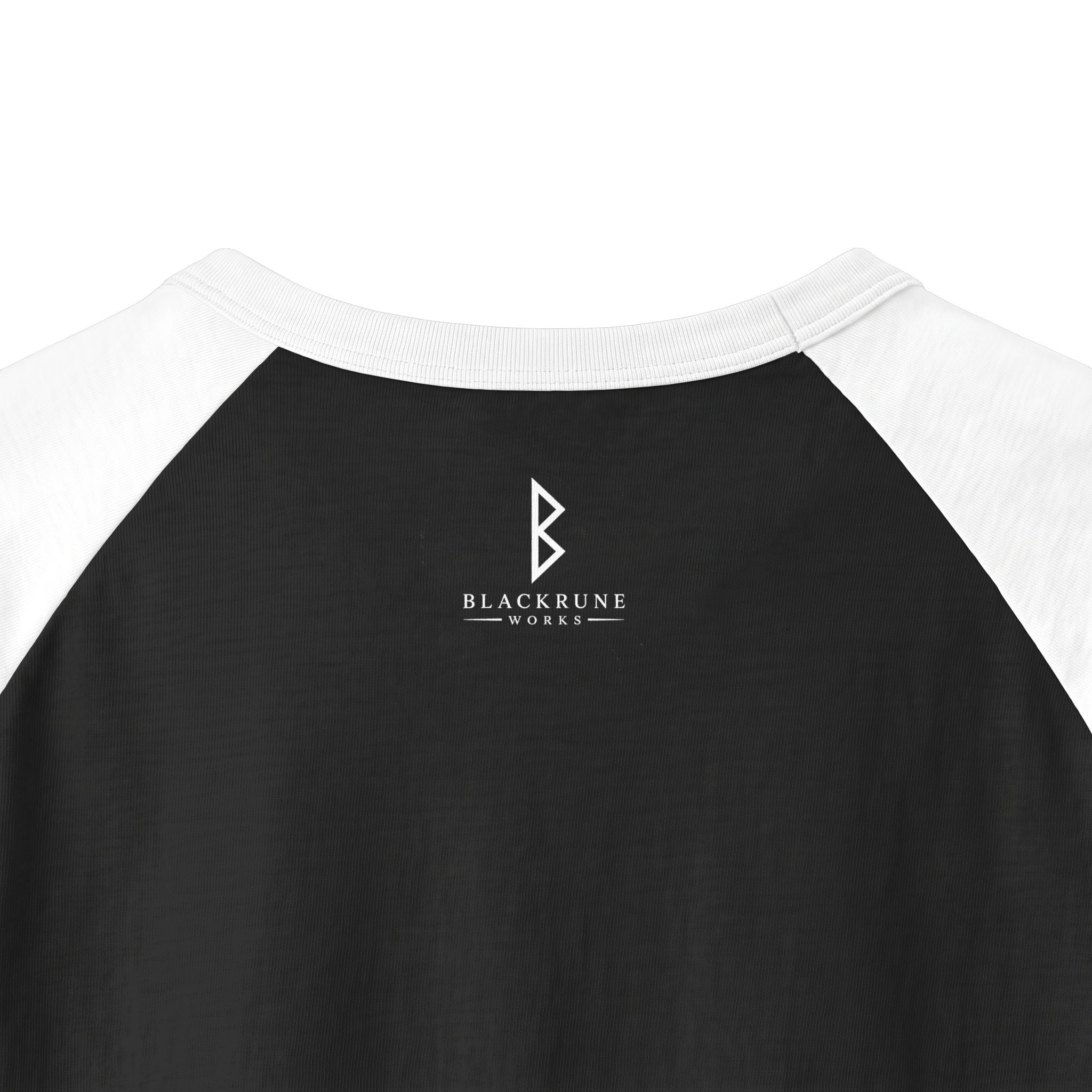Aurora Eternal Love Rune Raglan Shirt | Norse Viking 3/4 Sleeve | Black Rune Works
