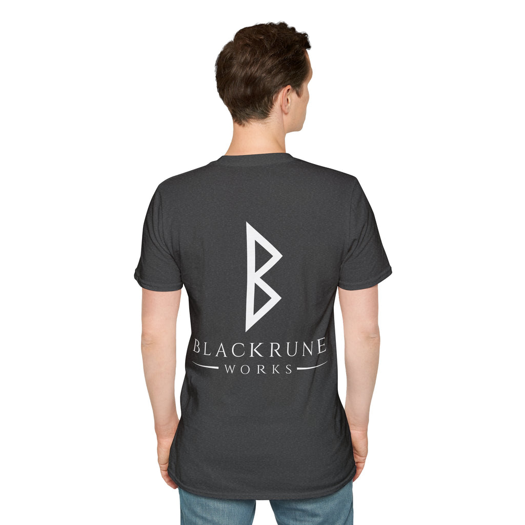 Black Rune Works Logo TShirt Back Large Logo