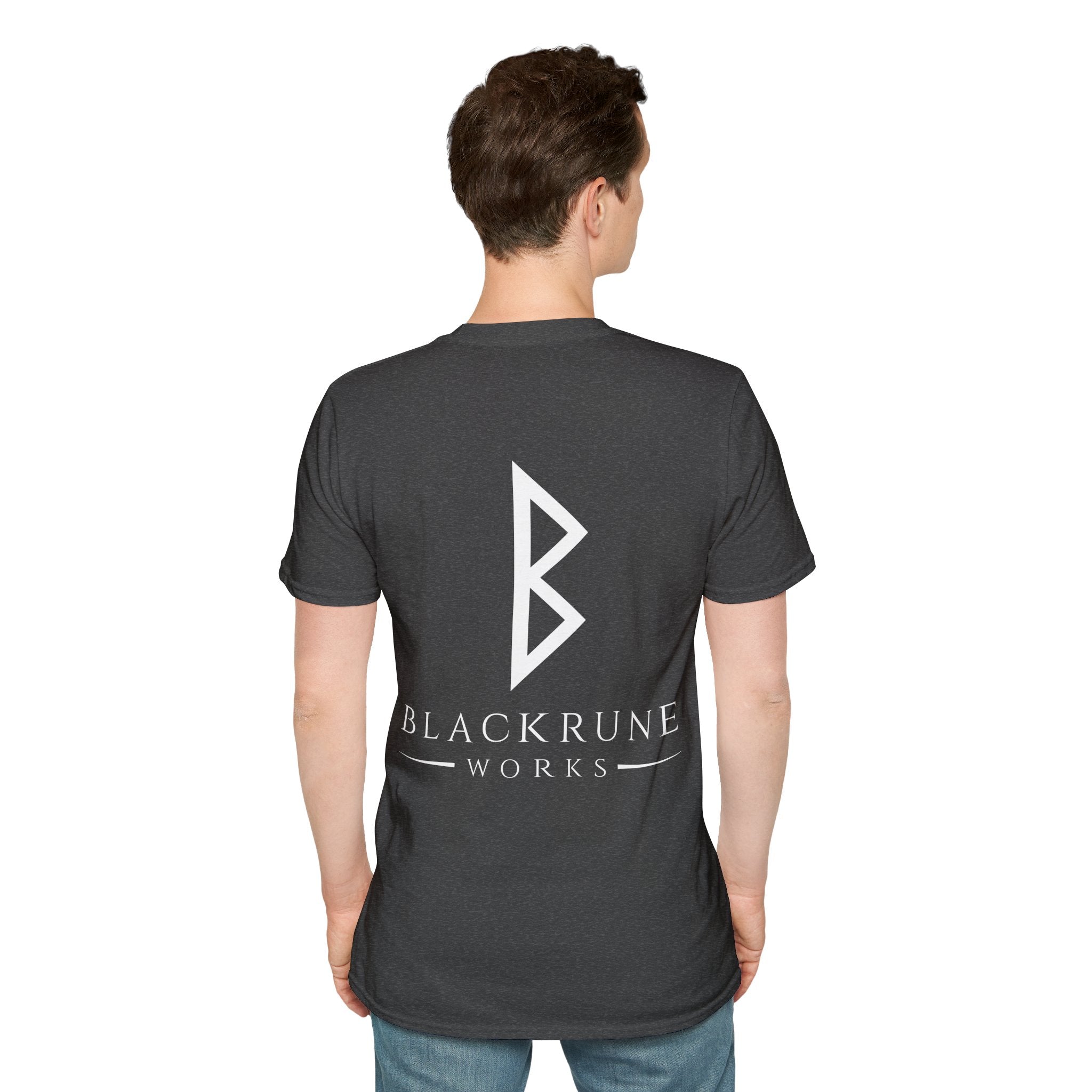 Black Rune Works Logo TShirt Back Large Logo
