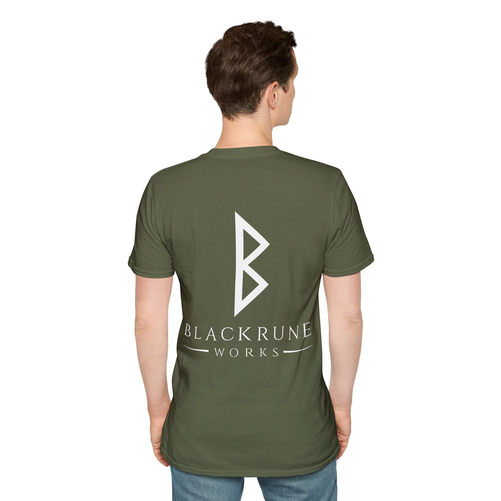 Black Rune Works Logo TShirt Back Large Logo