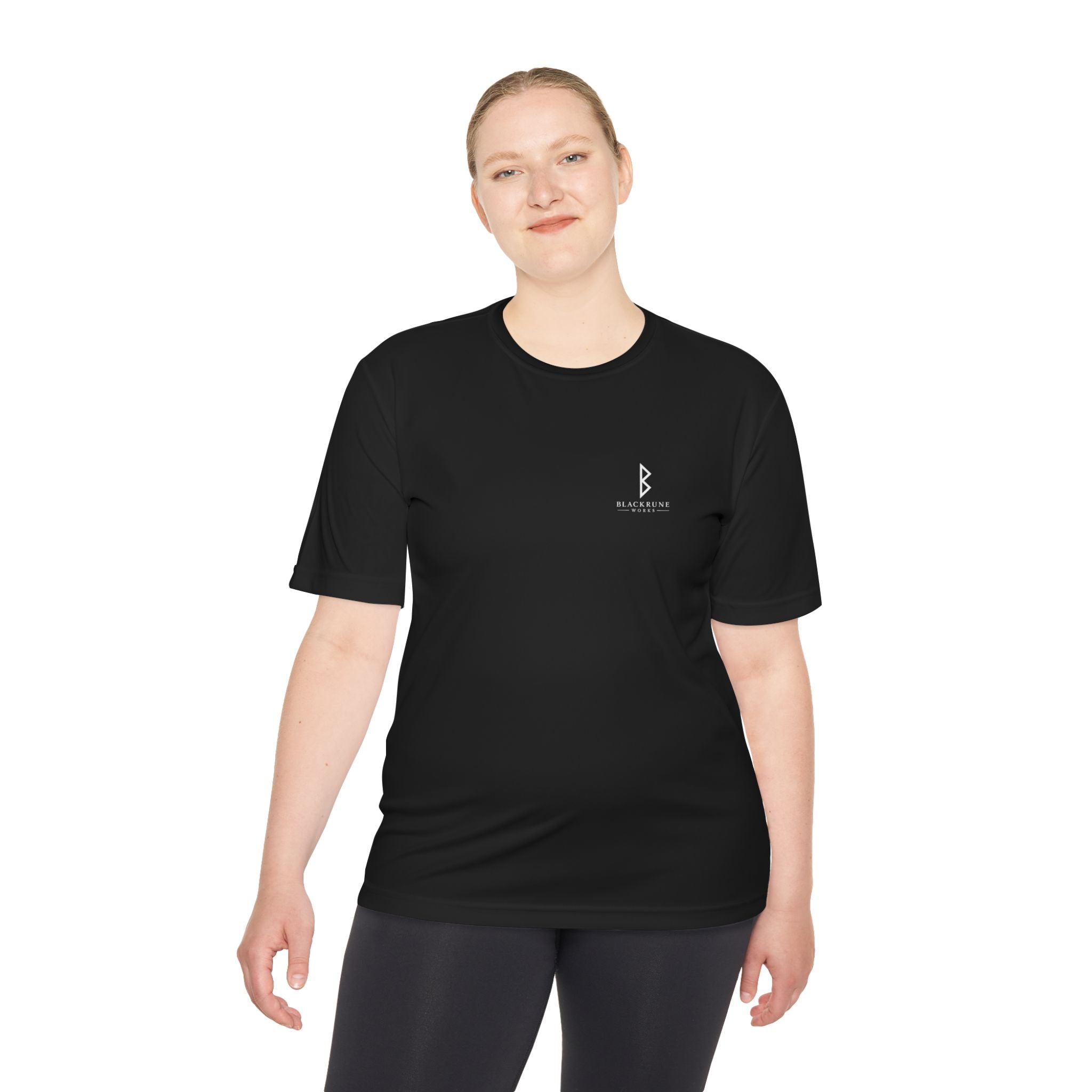 Aurora Eternal Love Rune Performance T-Shirt | Moisture-Wicking Norse Viking Shirt | Black Rune Works