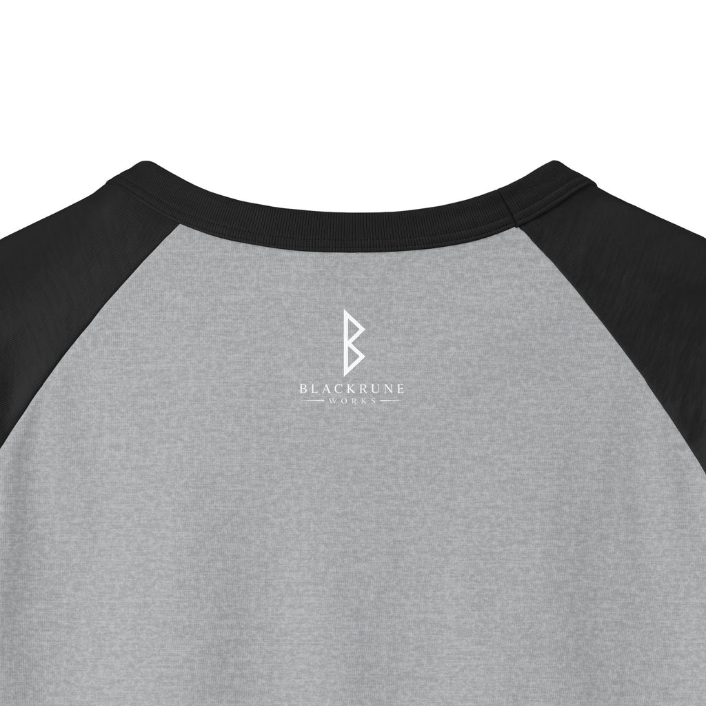Aurora Eternal Love Rune Raglan Shirt | Norse Viking 3/4 Sleeve | Black Rune Works