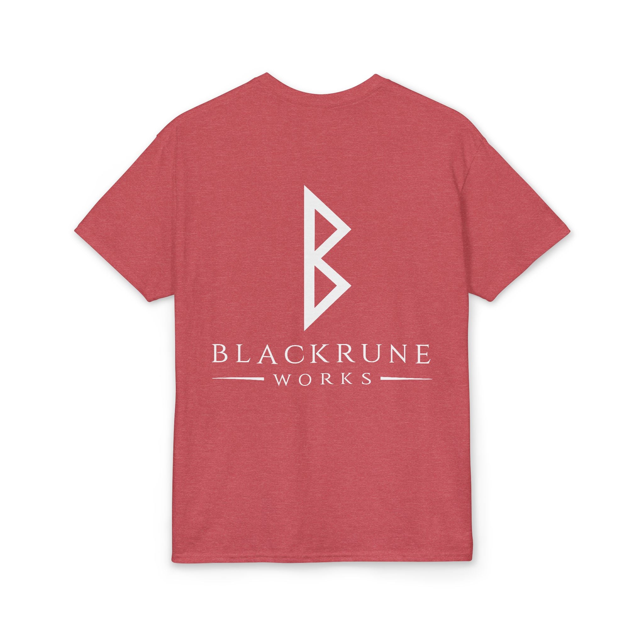 Black Rune Works Signature DryBlend T-Shirt Front and Back Logo