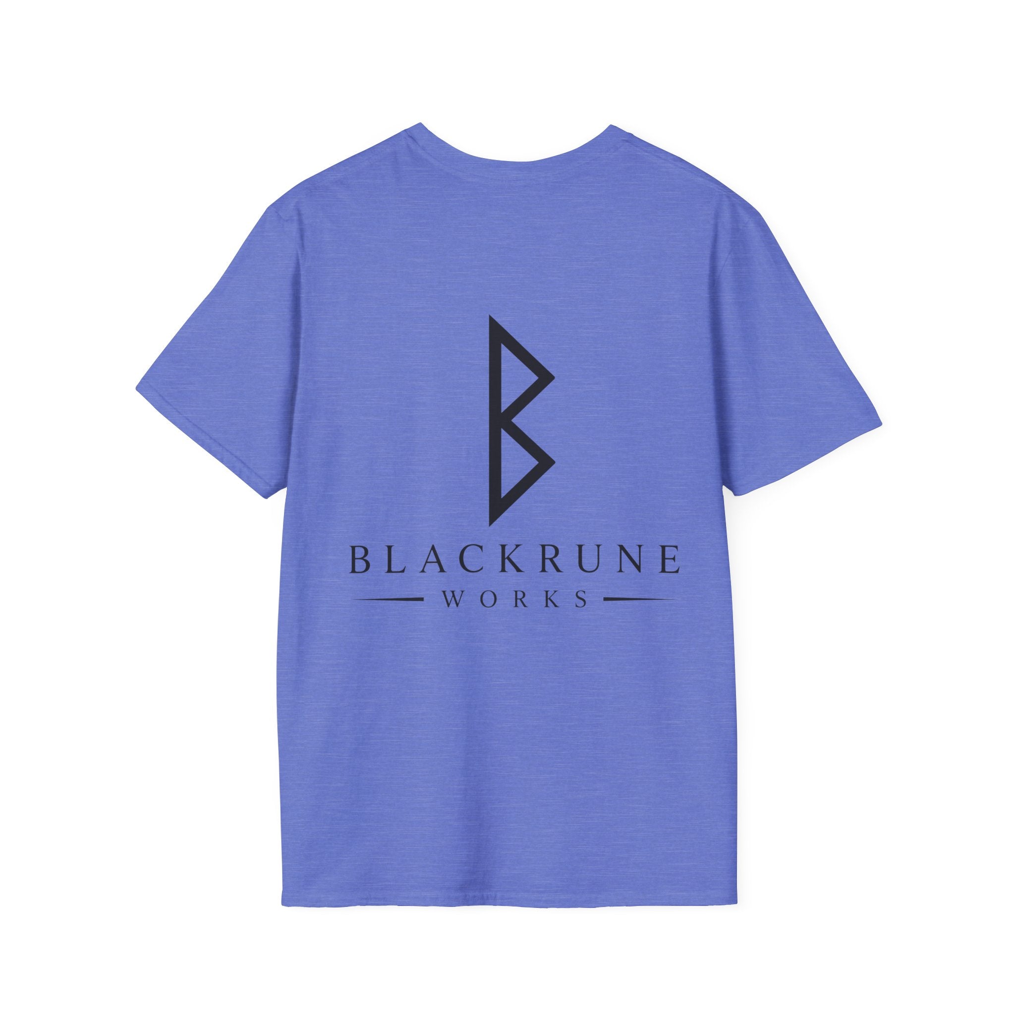 Black Rune Works Logo T Shirt Large Back Logo