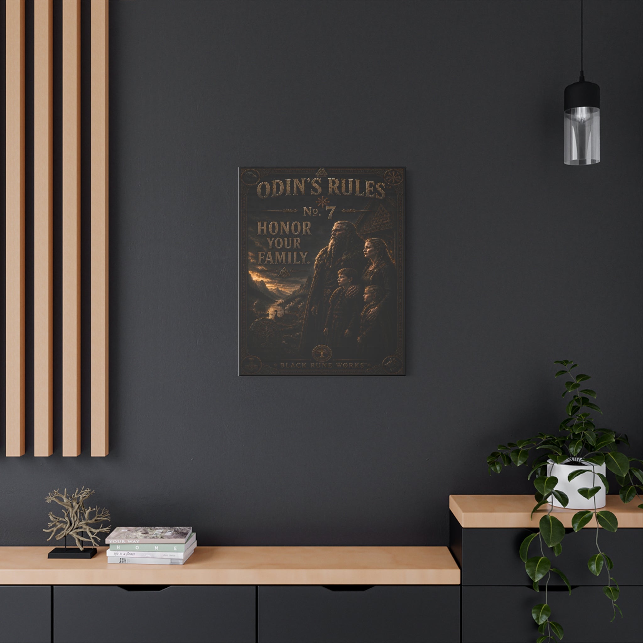 ODIN'S RULES™ No. 7 – Honor Your Family Canvas