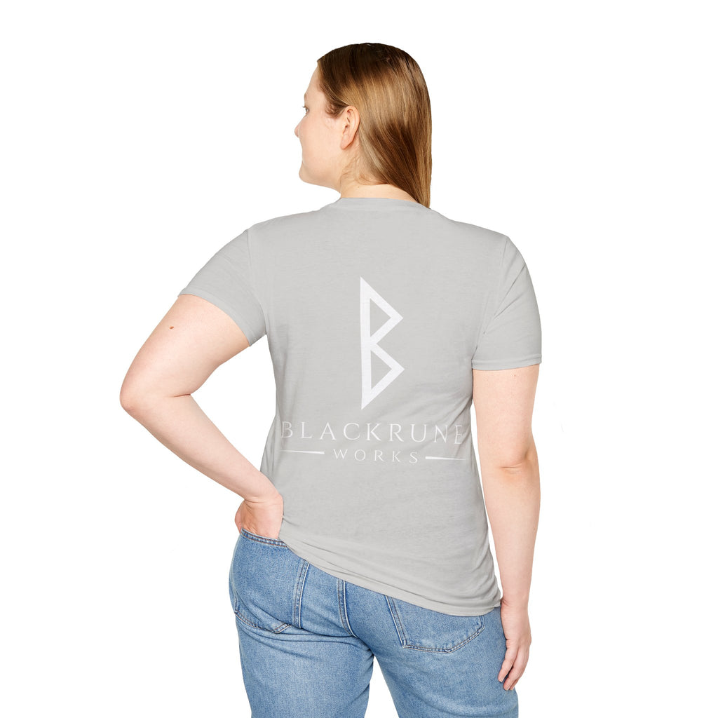 Black Rune Works Logo TShirt Back Large Logo