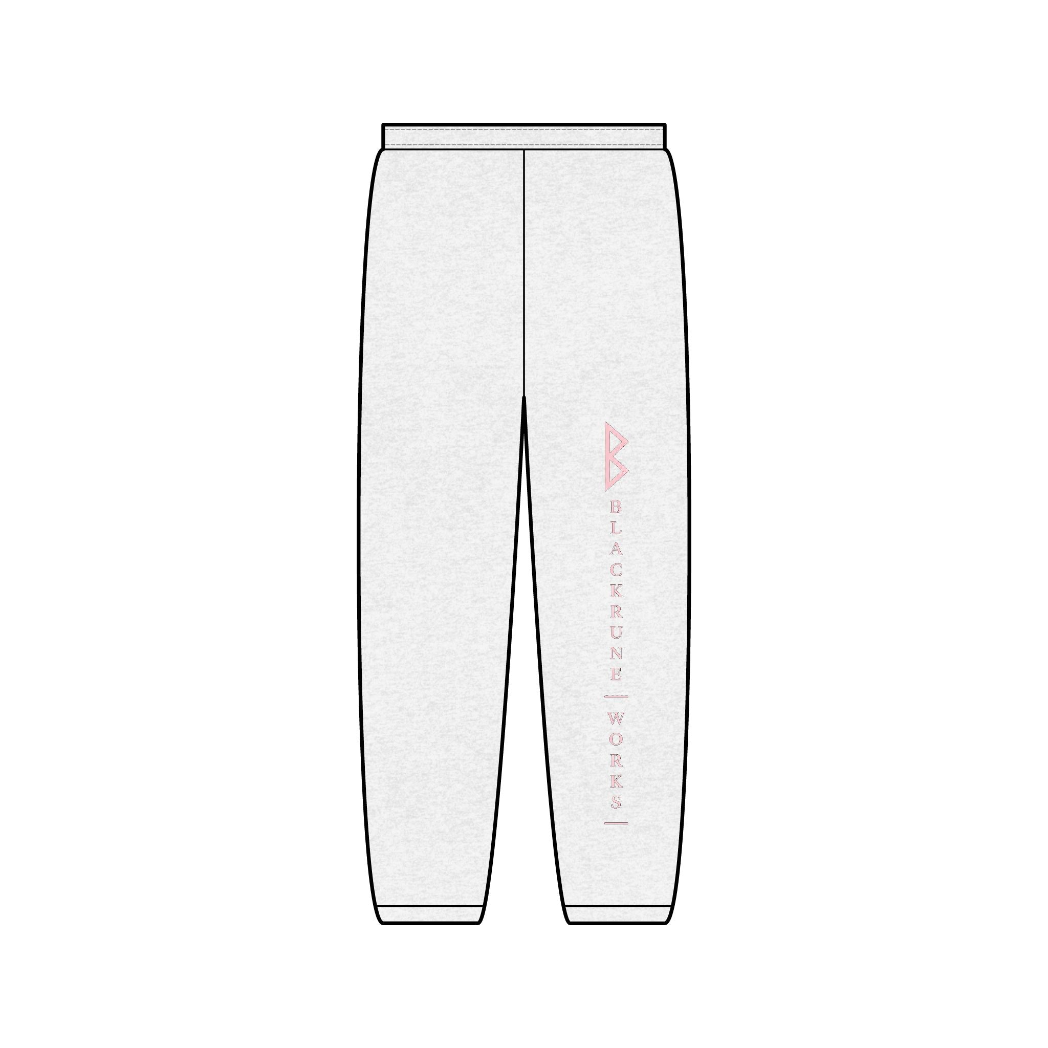 Logo Pink Sweatpants Vertical 'Blackburne Works' Side Print
