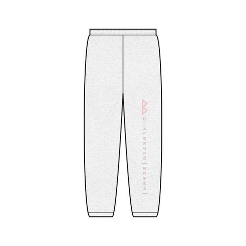 Black Rune Works – Pink Vertical Logo Joggers