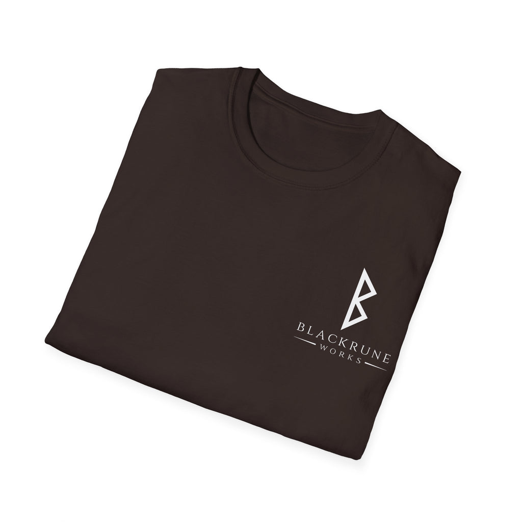 Black Rune Works Logo TShirt Front Small Logo