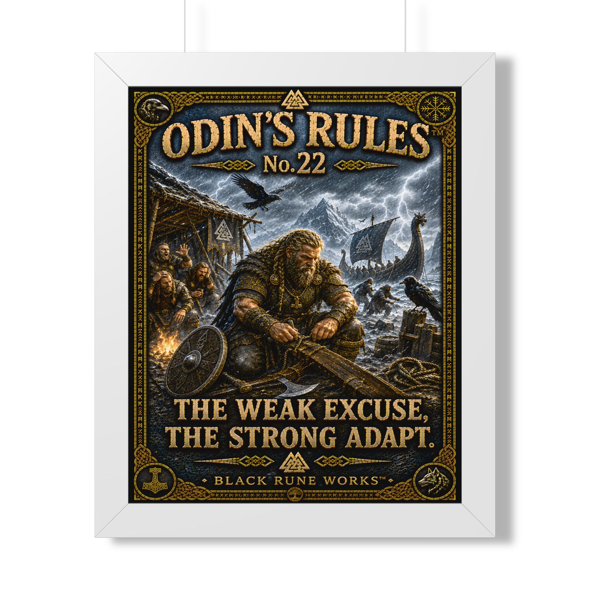 ODIN'S RULES™ No. 22 THE WEAK EXCUSE, THE STRONG ADAPT