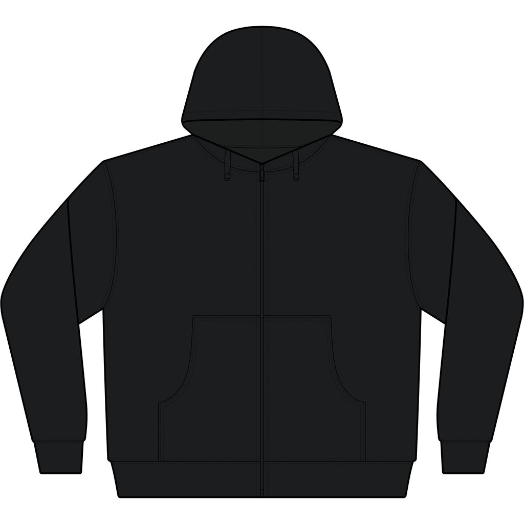 Yggdrasil Rune Sherpa-Lined Full-Zip Hoodie | Nordic Winter Jacket | Black Rune Works