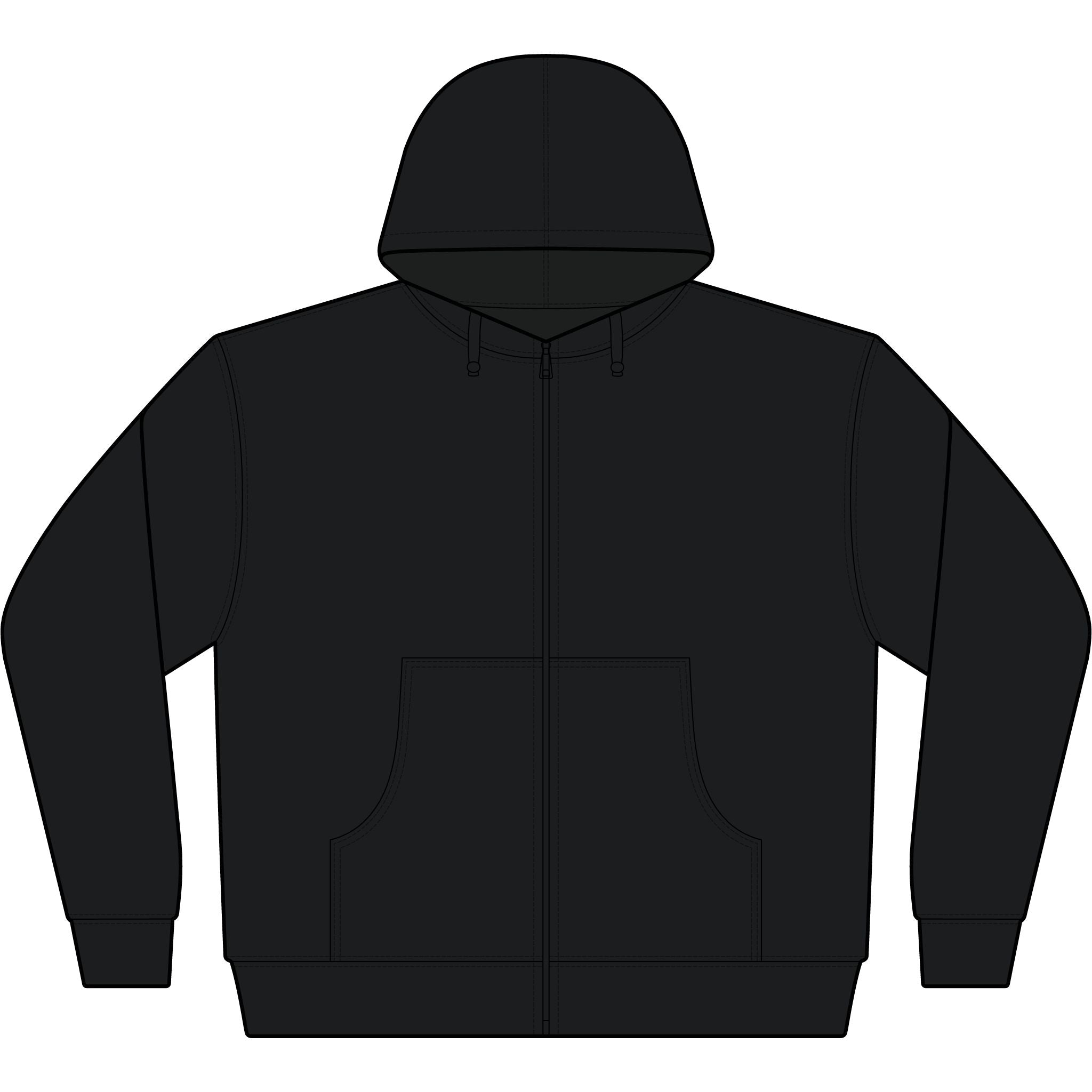 Yggdrasil Rune Sherpa-Lined Full-Zip Hoodie | Nordic Winter Jacket | Black Rune Works