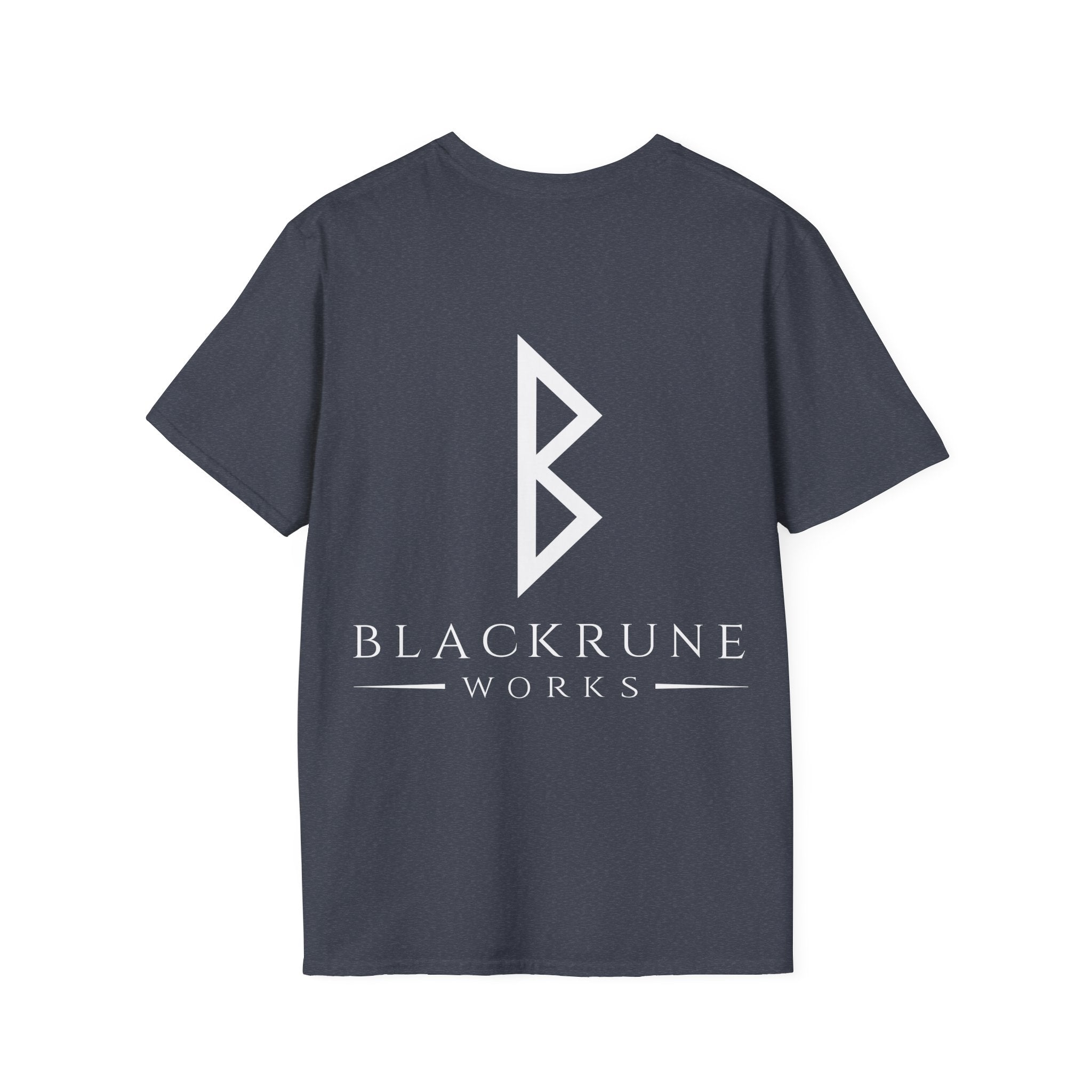 Black Rune Works Logo TShirt Back Large Logo