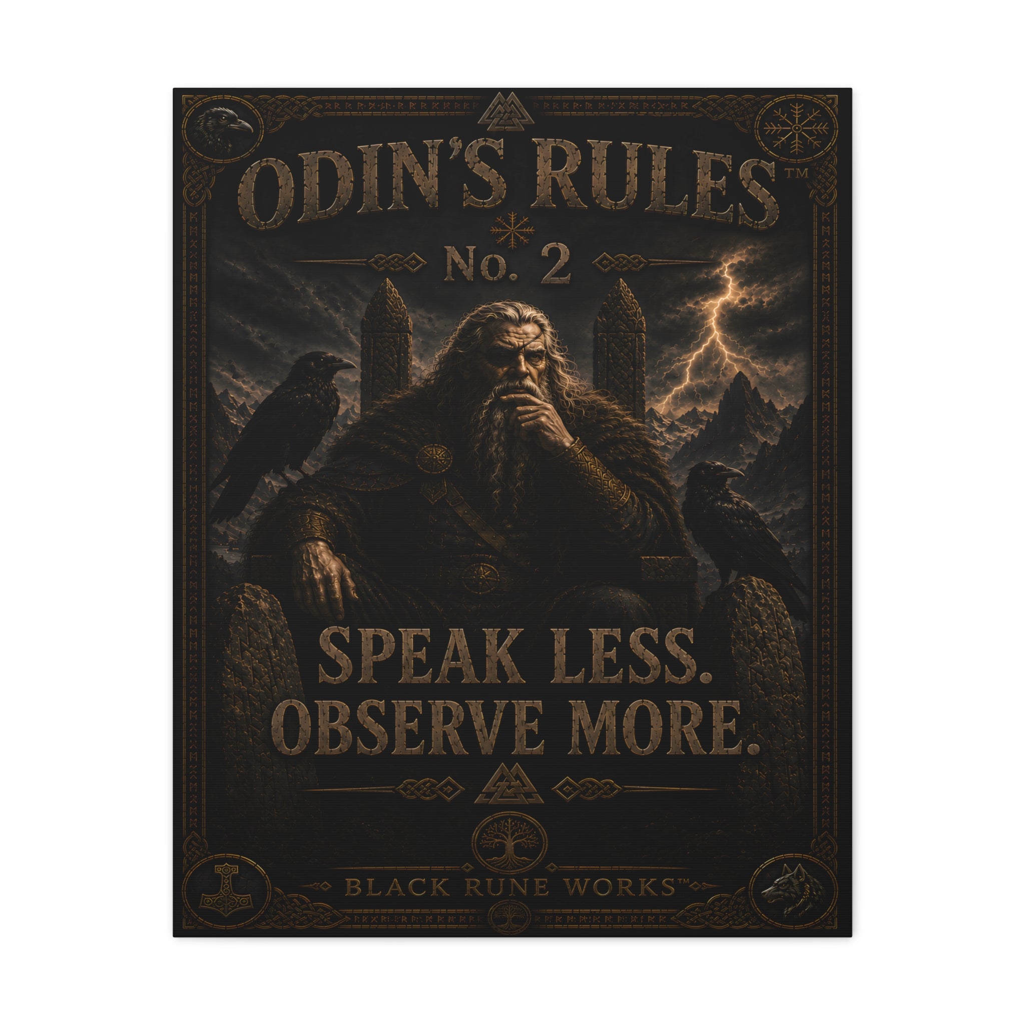 ODIN'S RULES™ No. 2 – Speak Less. Observe More