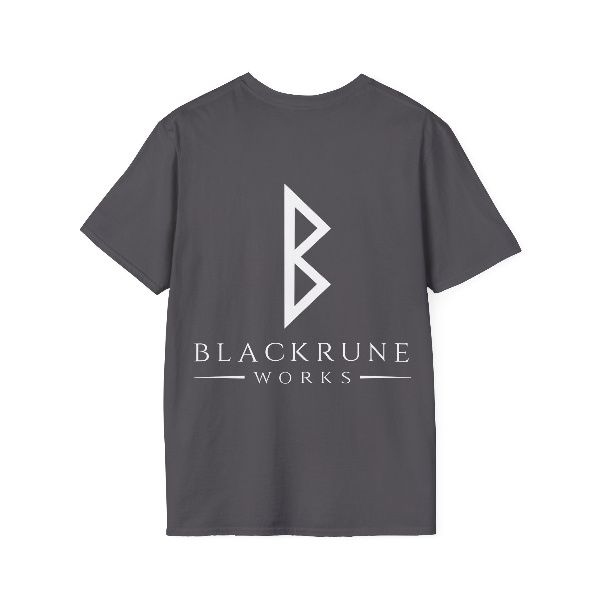 Black Rune Works Logo TShirt Back Large Logo