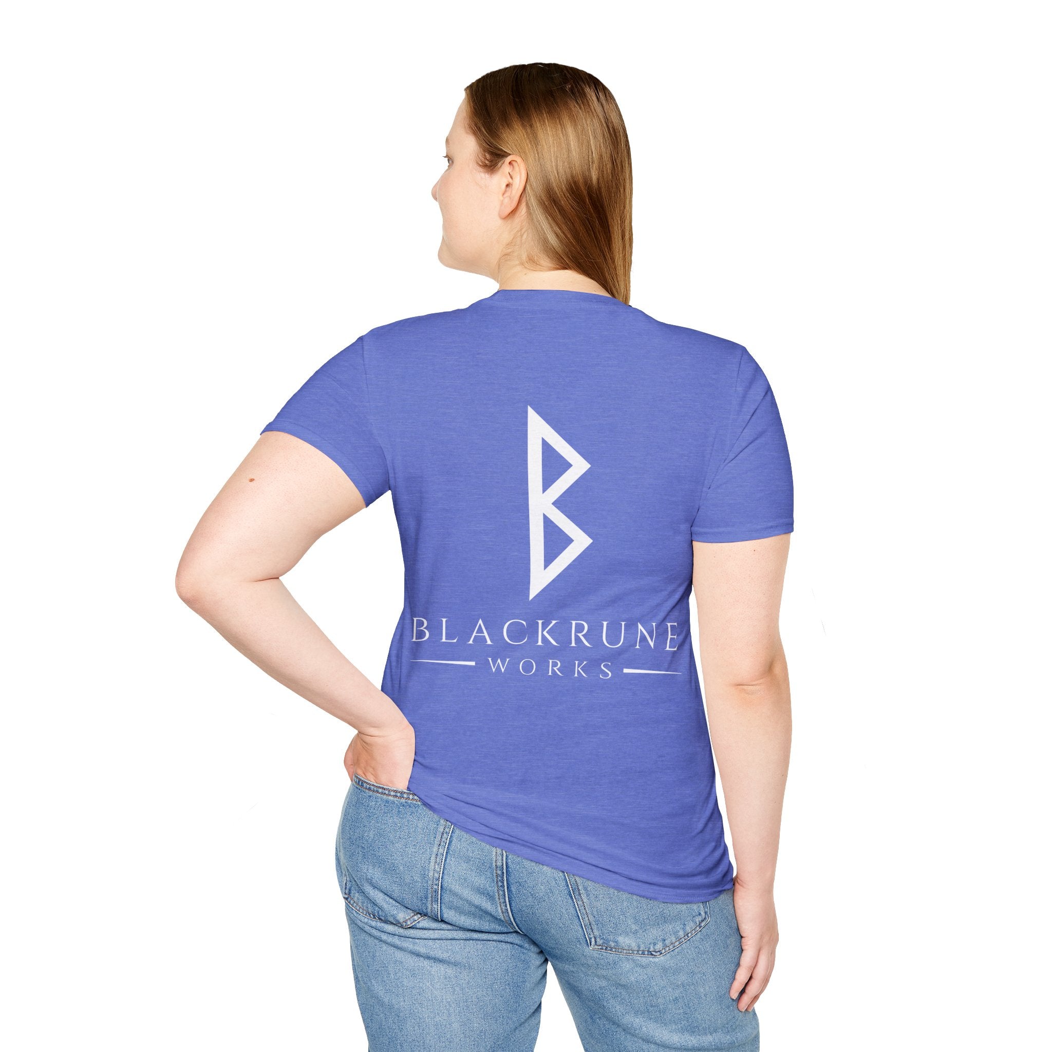 Black Rune Works Logo TShirt Back Large Logo