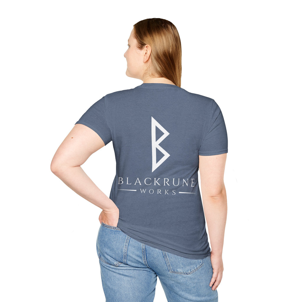 Black Rune Works Logo TShirt Back Large Logo