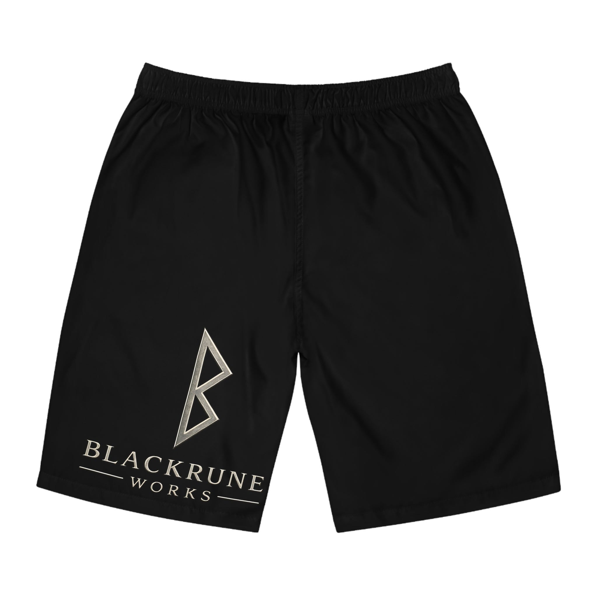 Men’s Black Mjölnir Viking Board Shorts | Black Rune Works