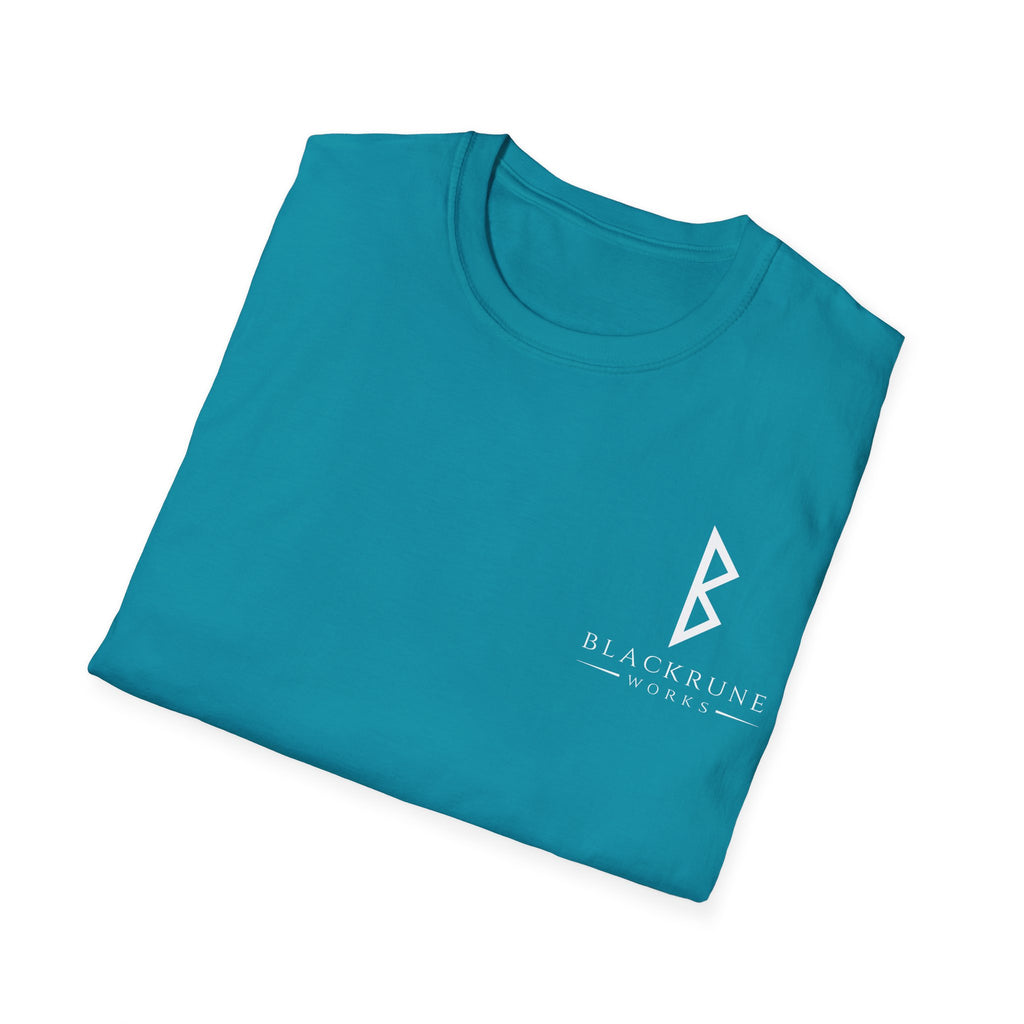 Black Rune Works Logo TShirt Front Small Logo
