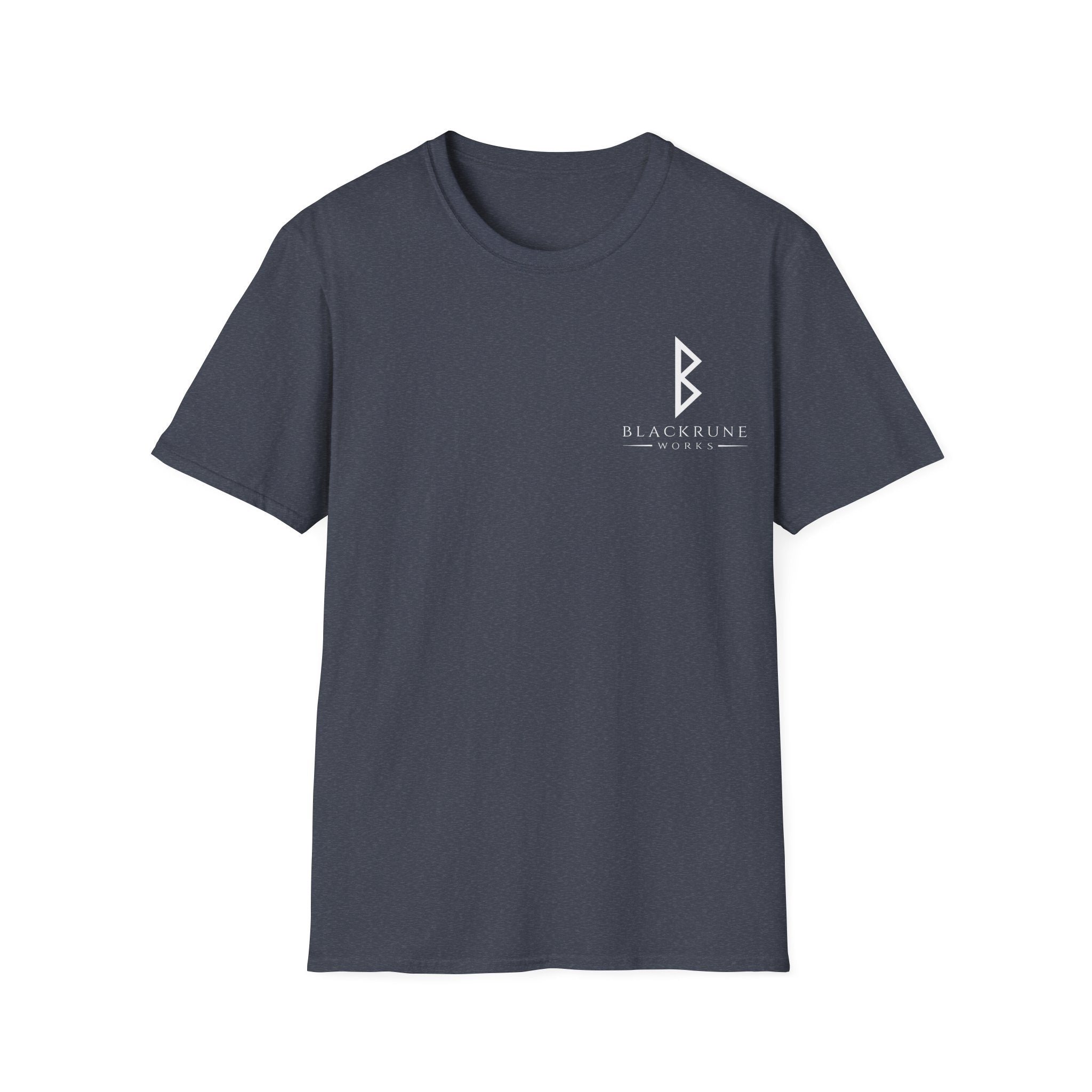 Black Rune Works Logo TShirt Front Small Logo
