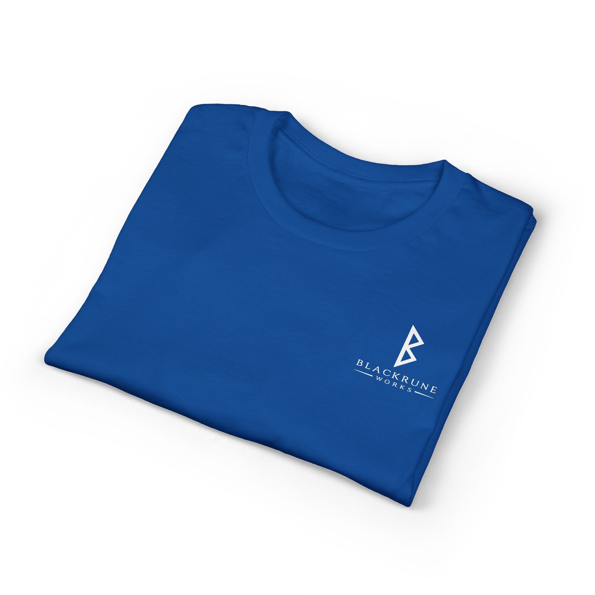 Black Rune Works Signature DryBlend T-Shirt Front and Back Logo