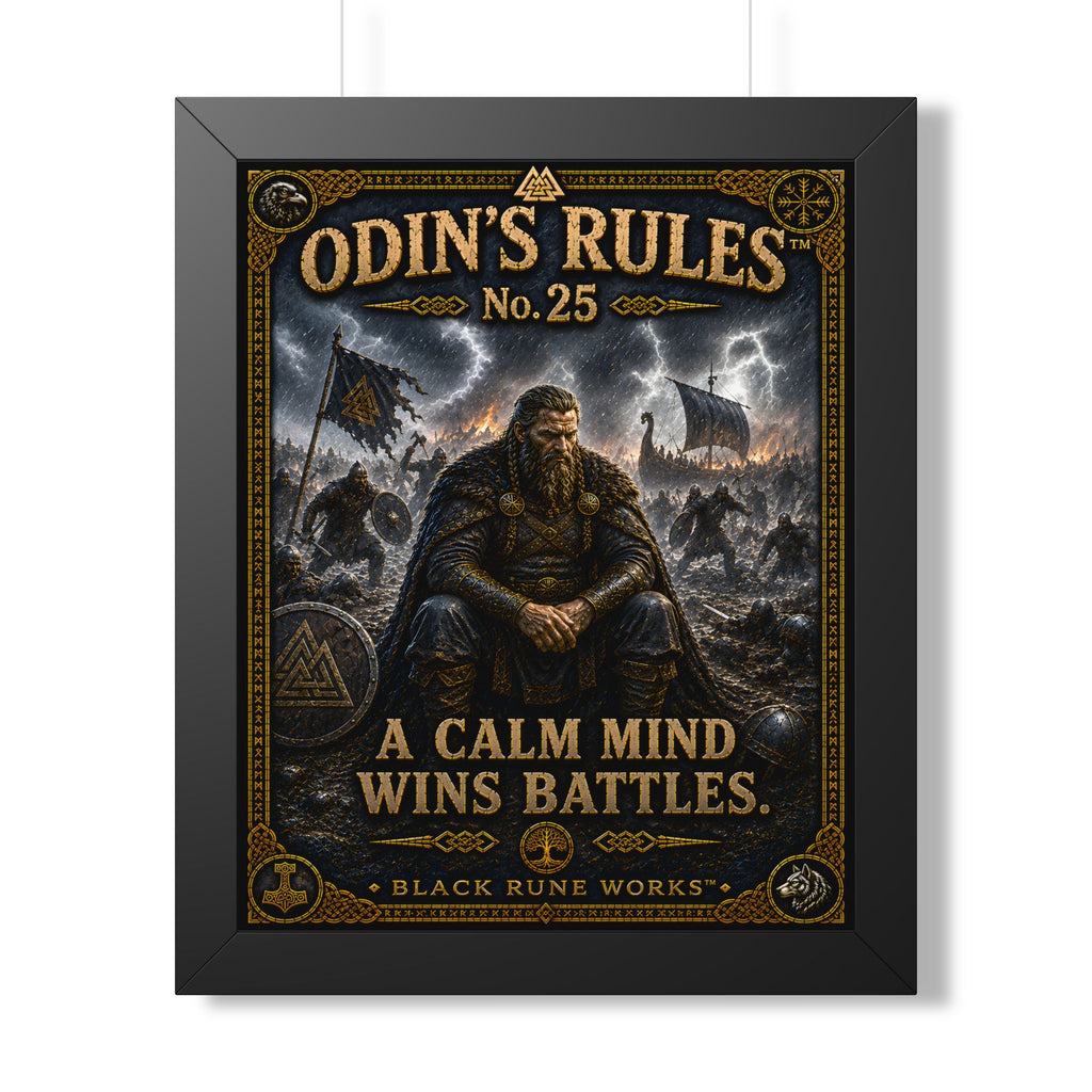 ODIN'S RULES™ No. 25 A CALM MIND WINS BATTLES