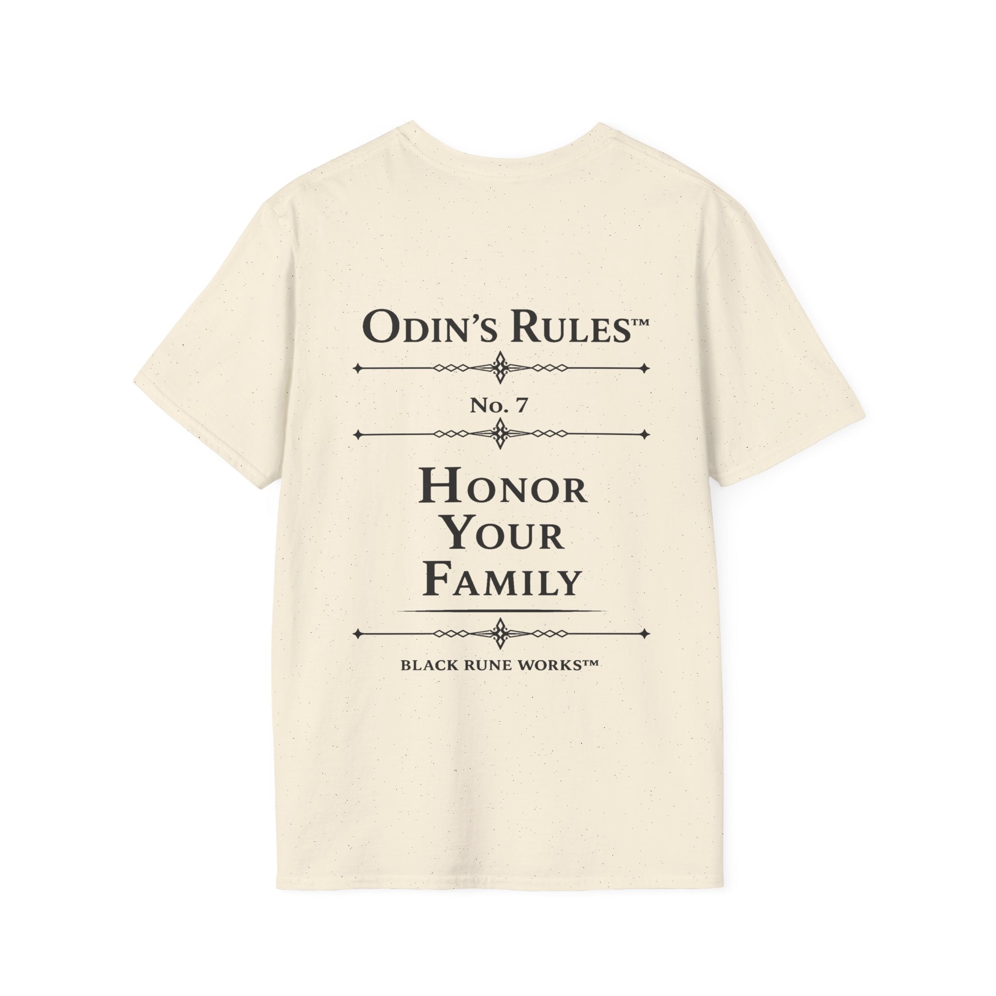 Odin's Rules™ Rule #7 | Honor Your Family | Viking Norse Warrior Shirt | Black Rune Works