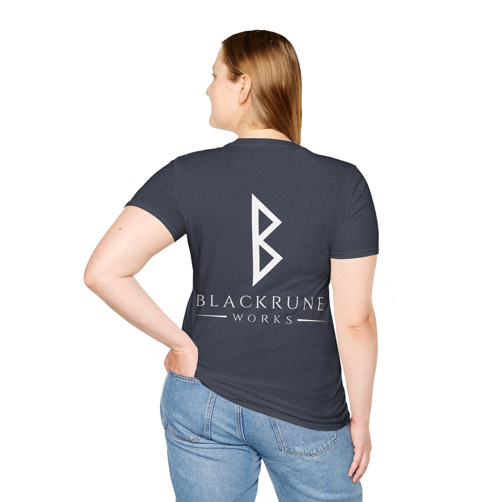 Black Rune Works Logo TShirt Back Large Logo