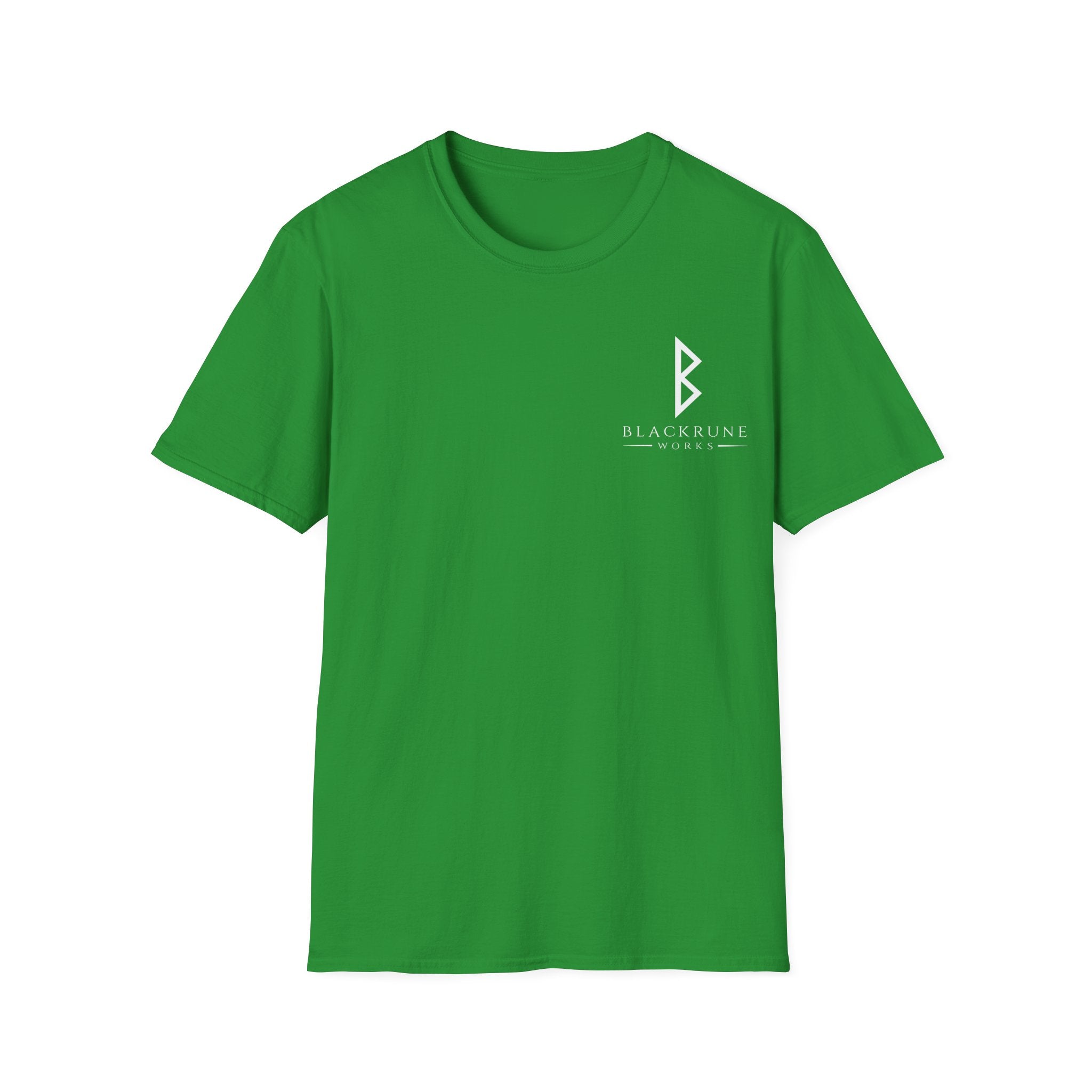 Black Rune Works Logo TShirt Front Small Logo