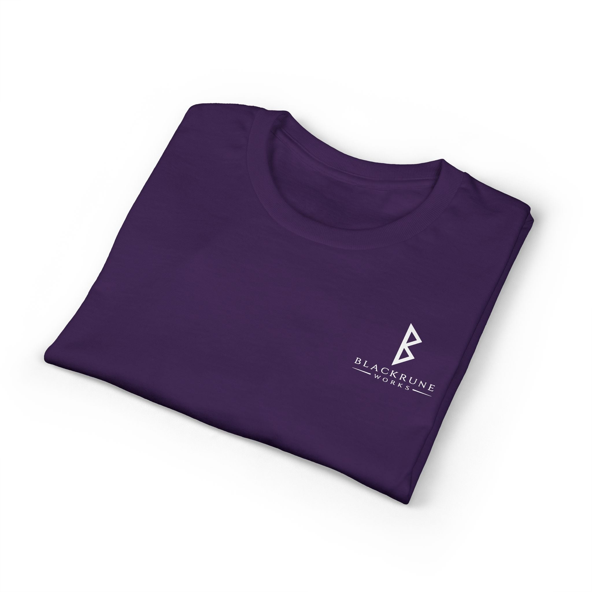 Black Rune Works Signature DryBlend T-Shirt Front and Back Logo