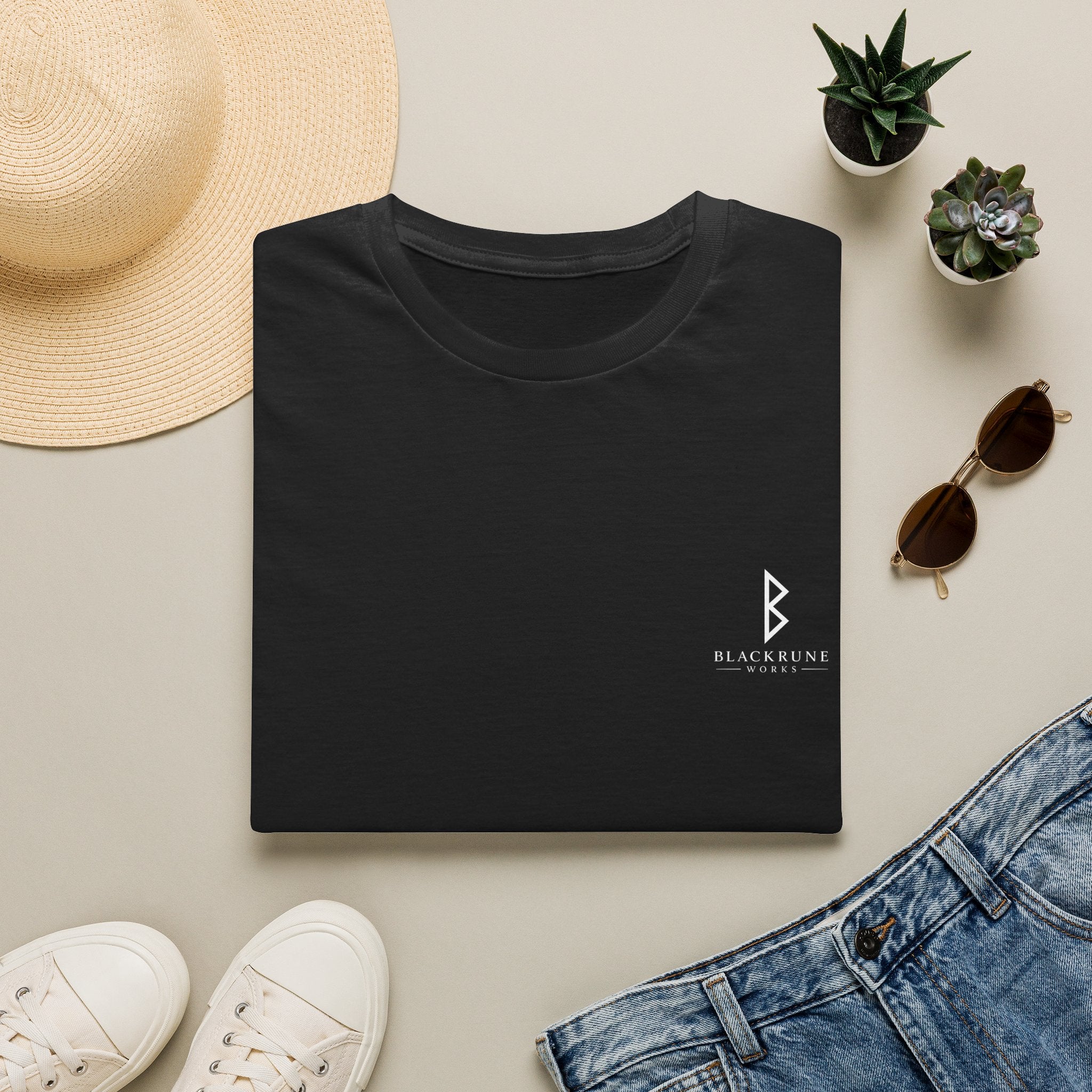 Aurora Eternal Love Rune T-Shirt | Gildan 64000 Softstyle | Norse Viking Shirt | Black Rune Works