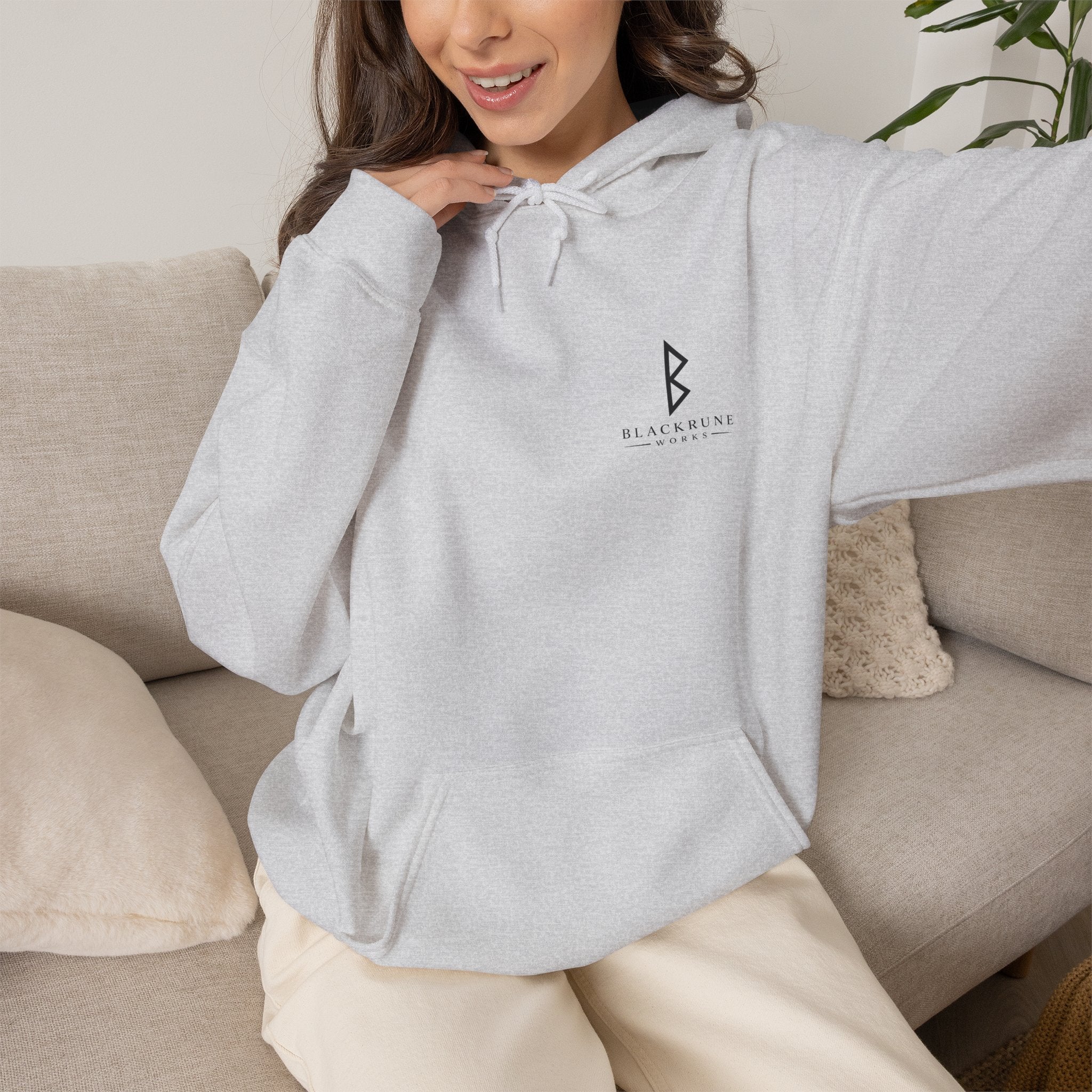 ODIN'S RULES™ No. 1 | Seek Wisdom Relentlessly | Viking Scroll Graphic Hoodie | Black Rune Works