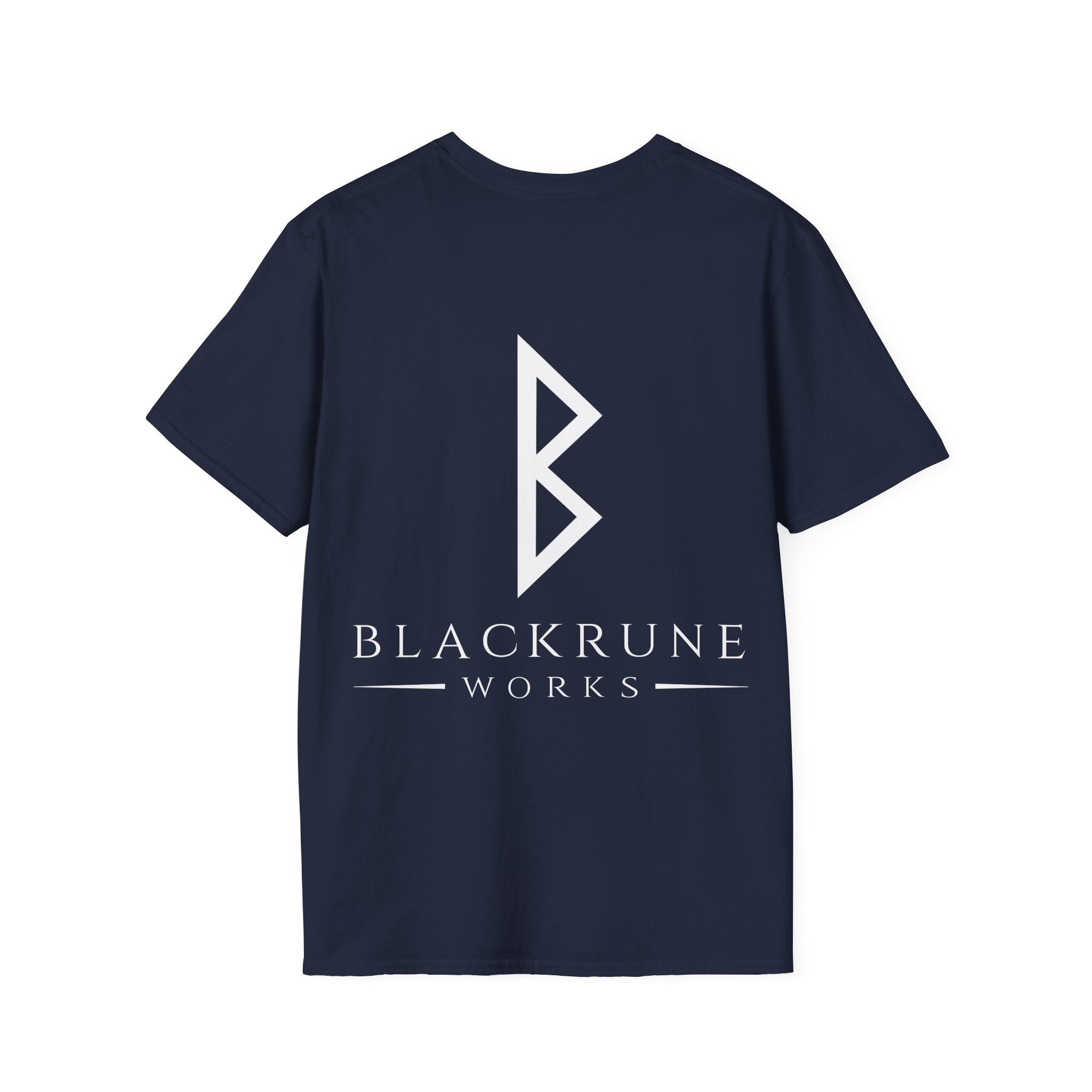 Black Rune Works Logo TShirt Back Large Logo
