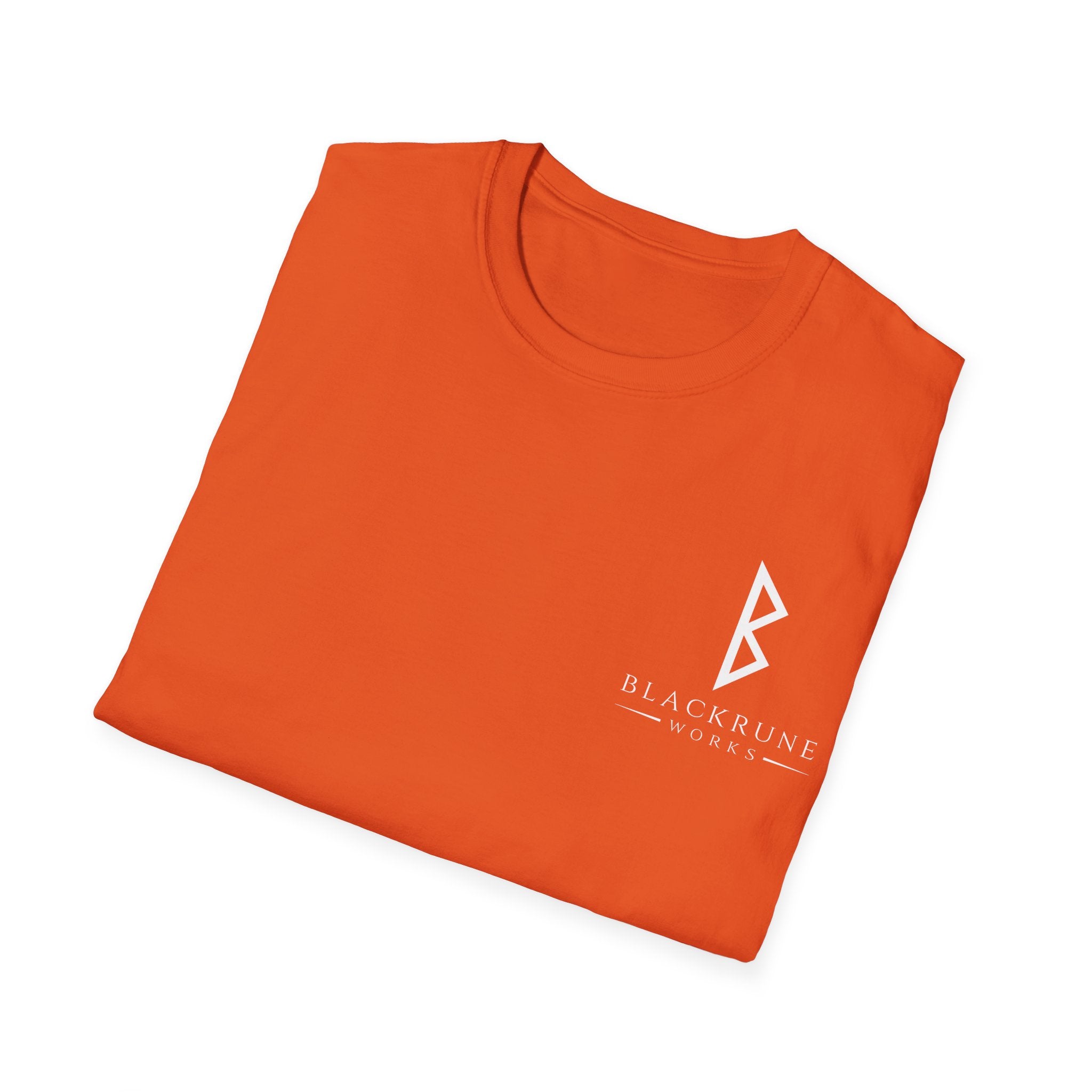 Black Rune Works Logo TShirt Front Small Logo