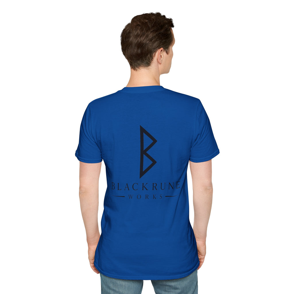 Black Rune Works Logo T Shirt Large Back Logo