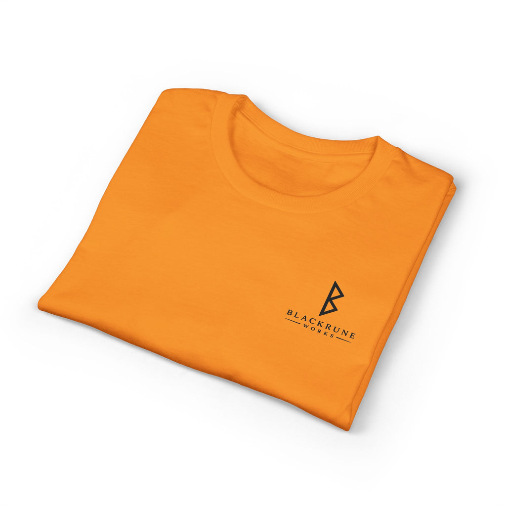 Black Rune Works Signature DryBlend T-Shirt Front and Back Logo