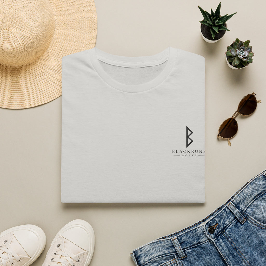 Black Rune Works Logo T Shirt Small Front Logo