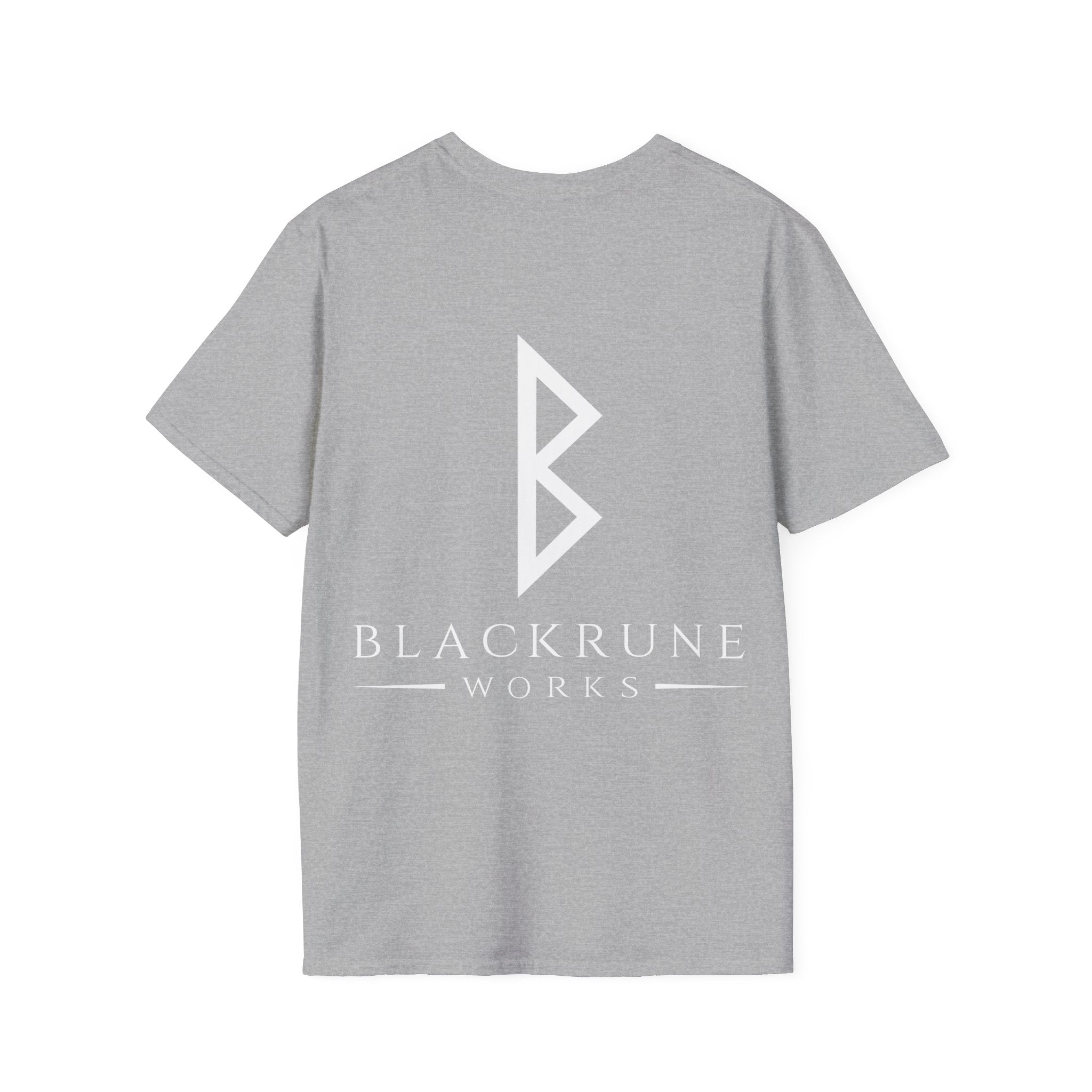 Black Rune Works Logo TShirt Back Large Logo