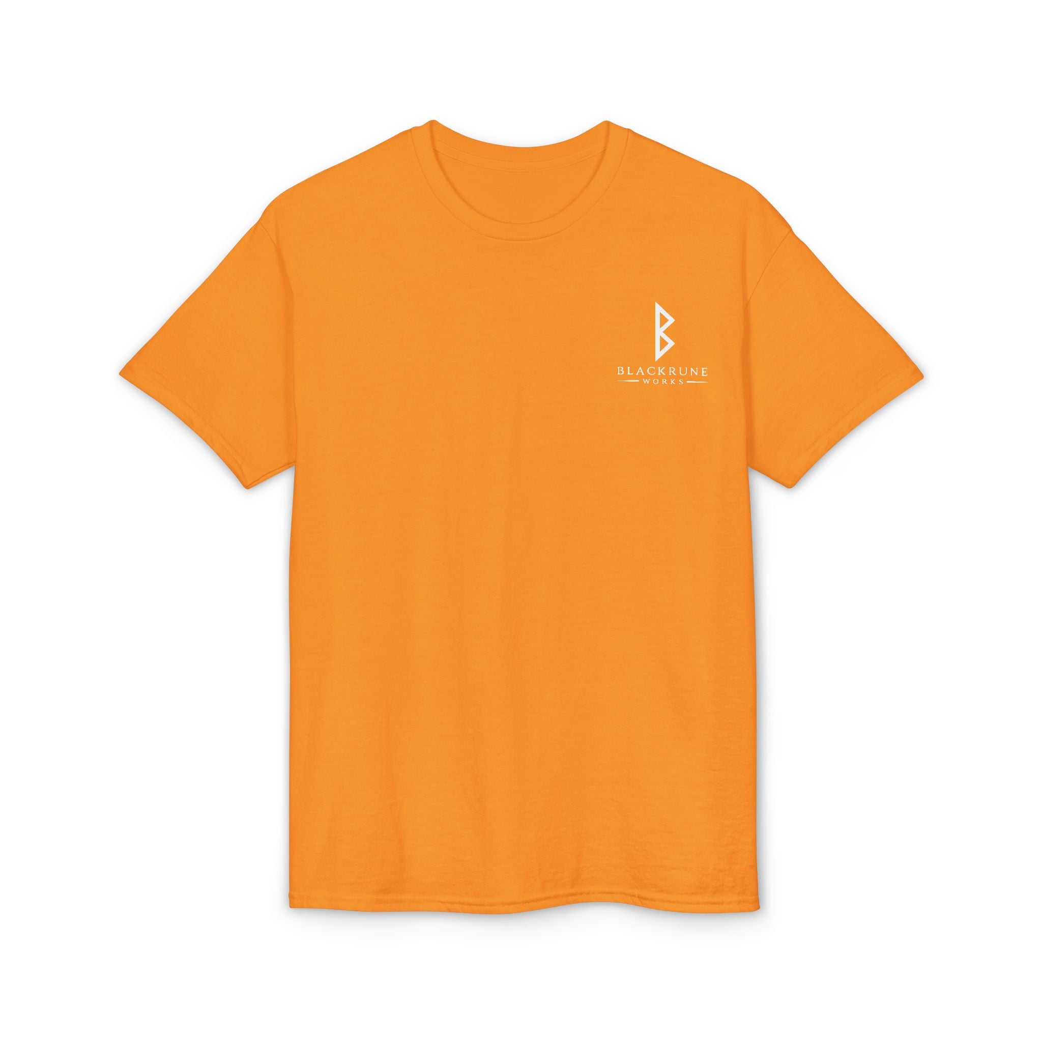 Black Rune Works Signature DryBlend T-Shirt Front and Back Logo