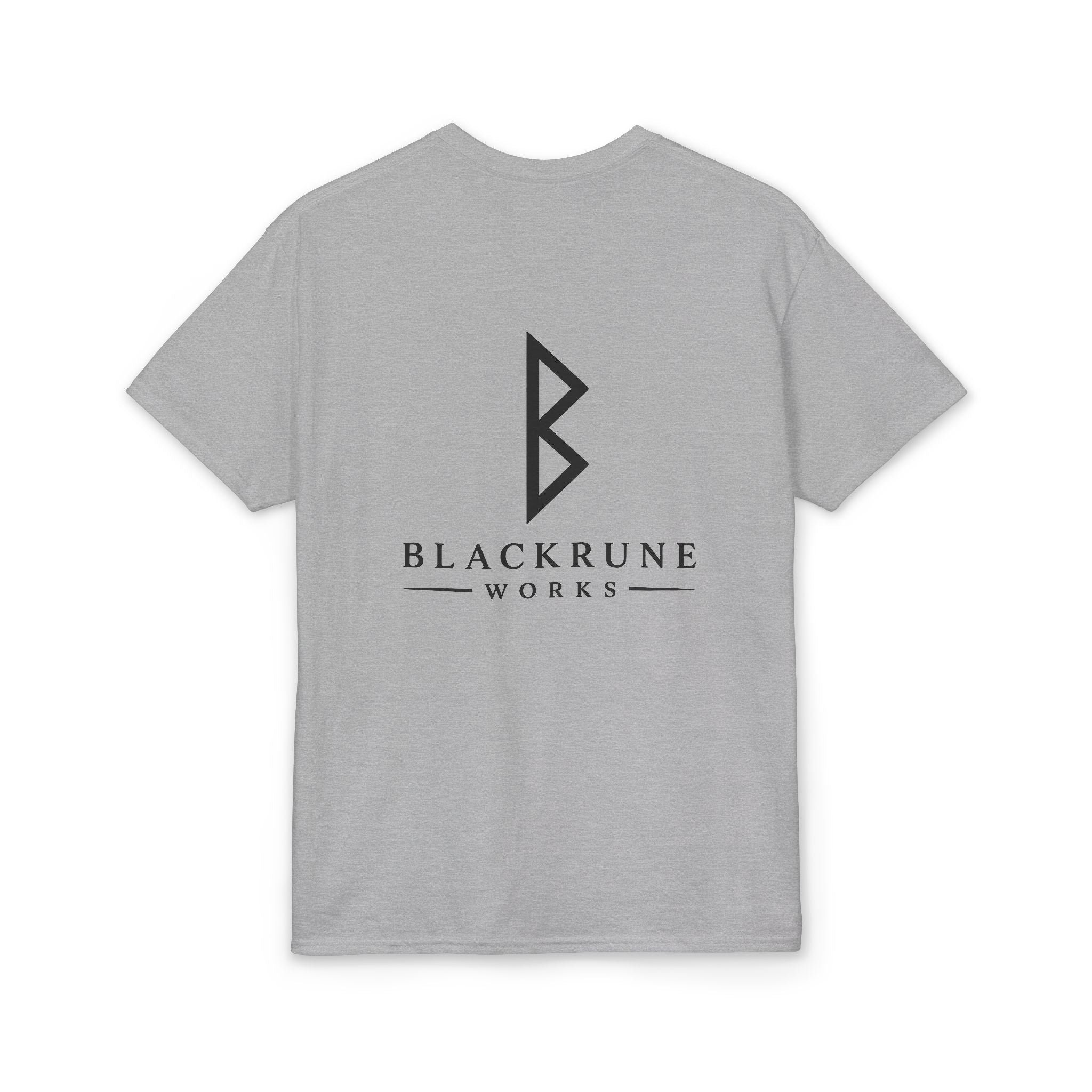 Black Rune Works Signature DryBlend T-Shirt  Back Logo