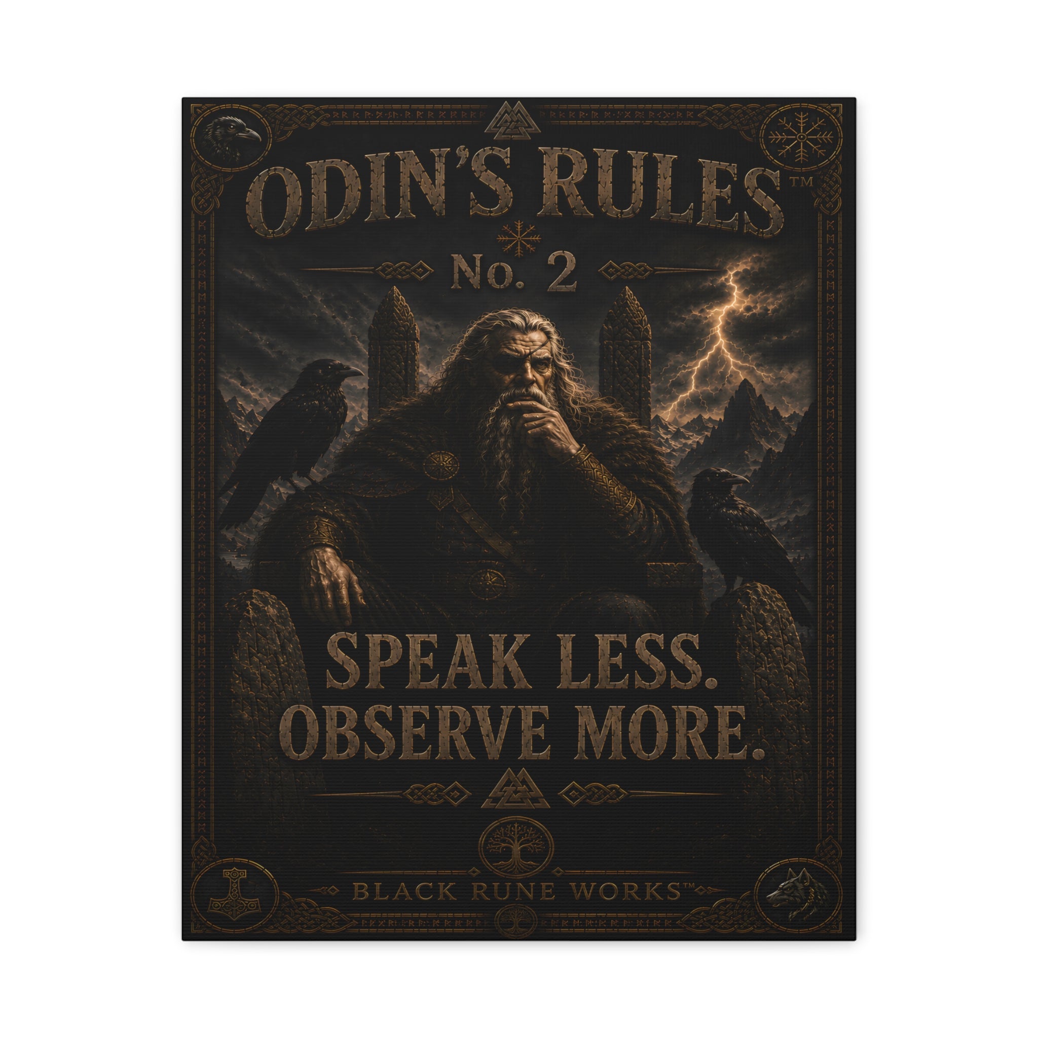 ODIN'S RULES™ No. 2 – Speak Less. Observe More
