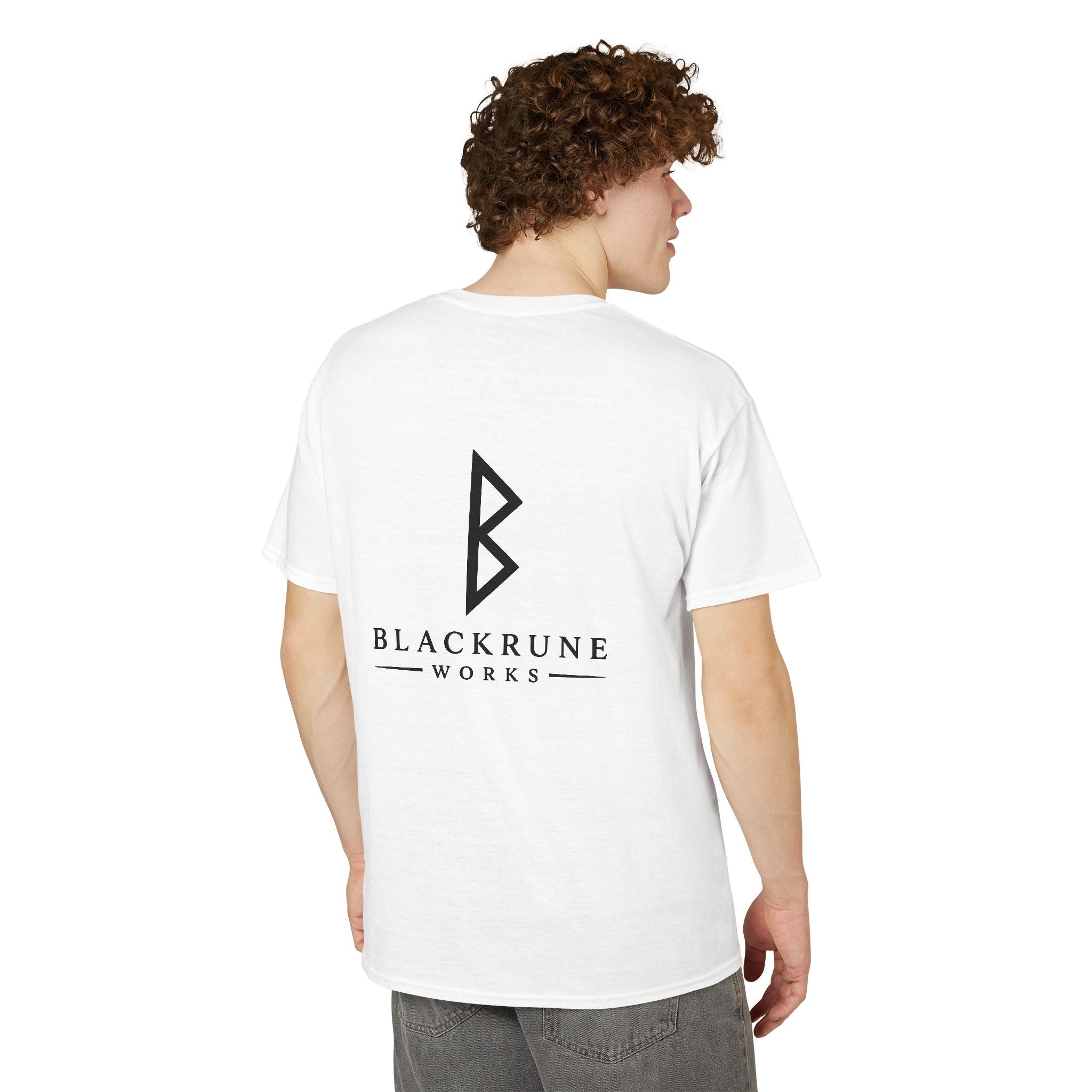 Black Rune Works Signature DryBlend T-Shirt  Back Logo